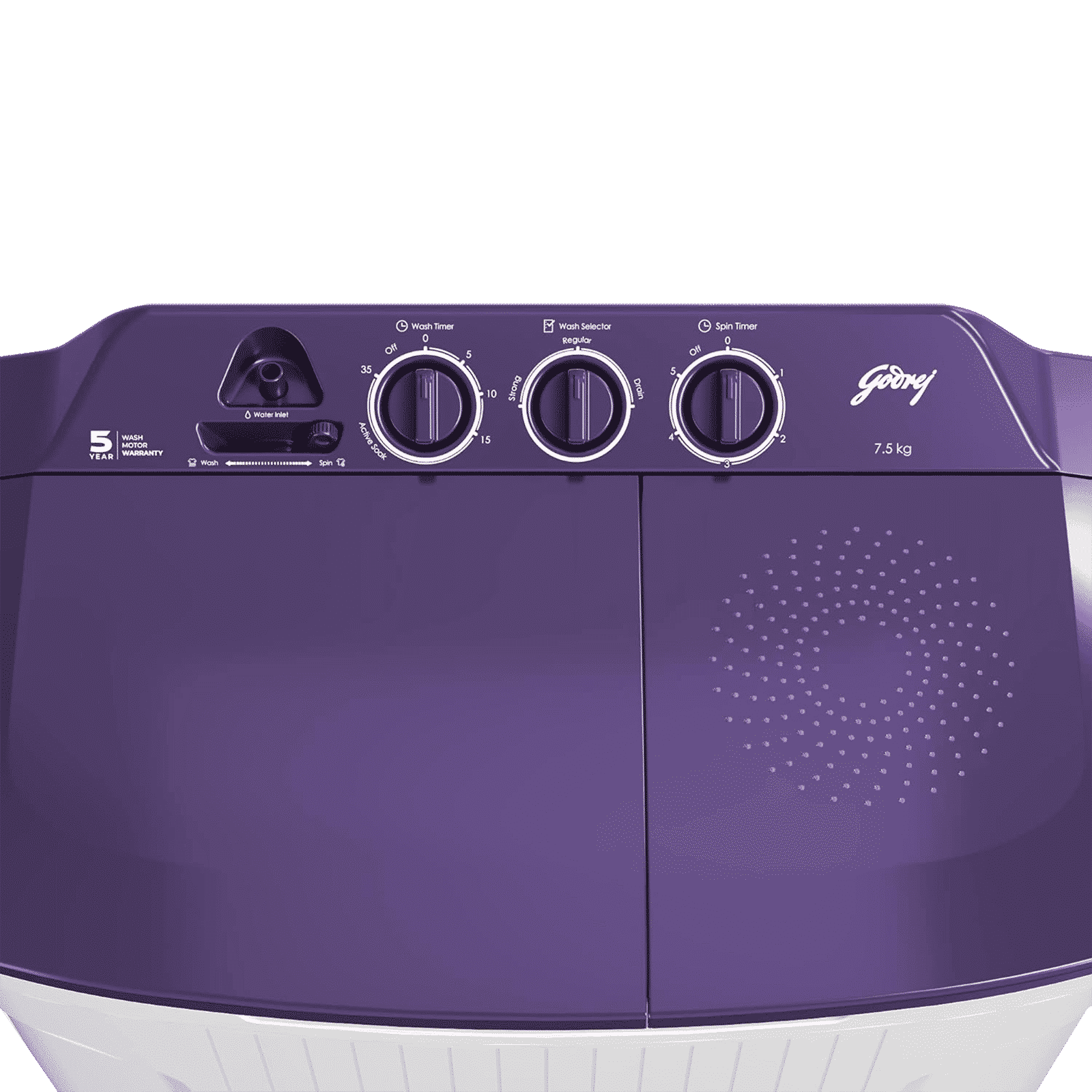 Godrej 7.5 kg Semi Automatic Washing Machine with Spin Shower (Edge Classic, WS EDGE CLS 7.5 ROPL PN2 M, Royal Purple)_8