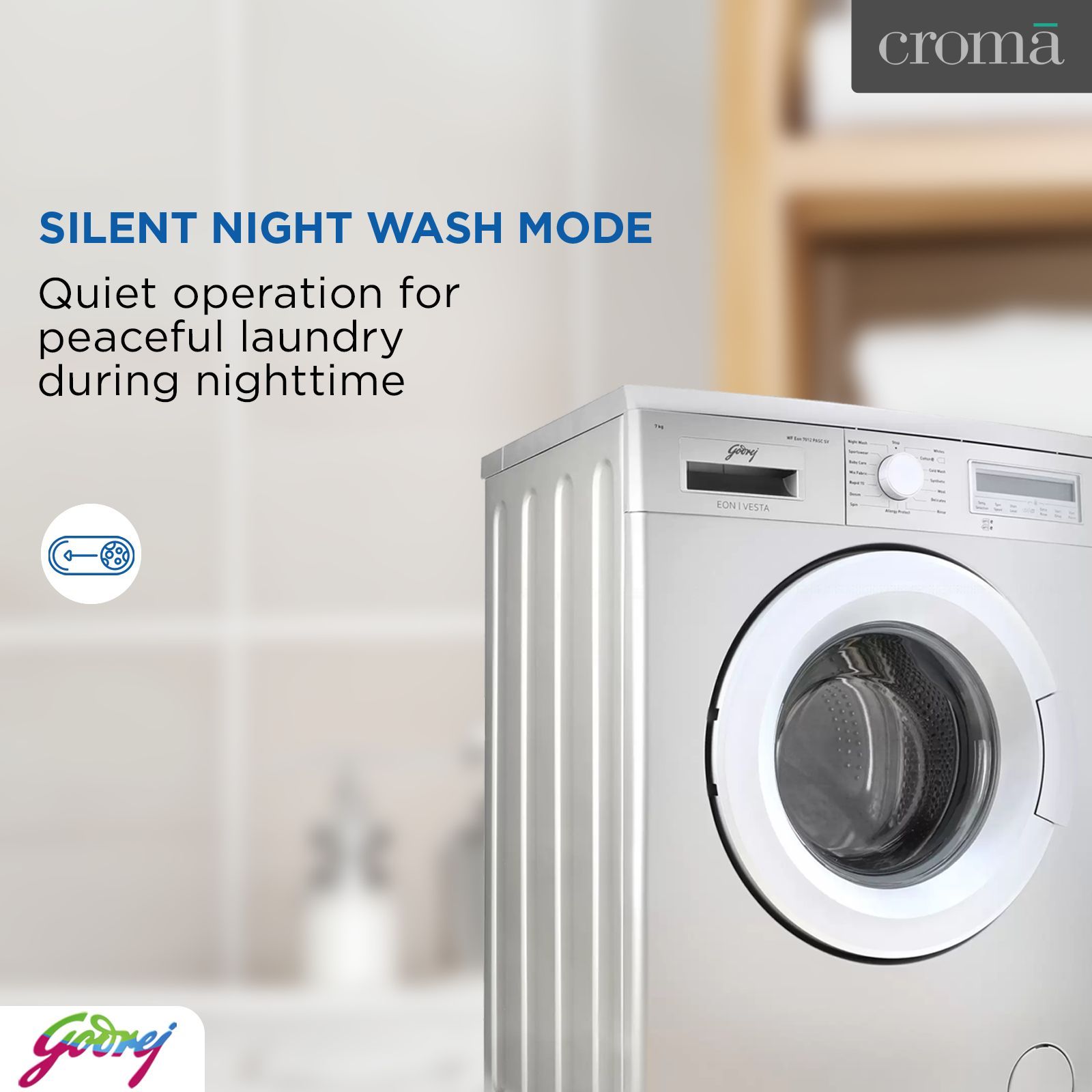 Godrej 7 kg Fully Automatic Front Load Washing Machine (Eon, WF EON 7010 PASC, Overflow Protection System, Silver)_8