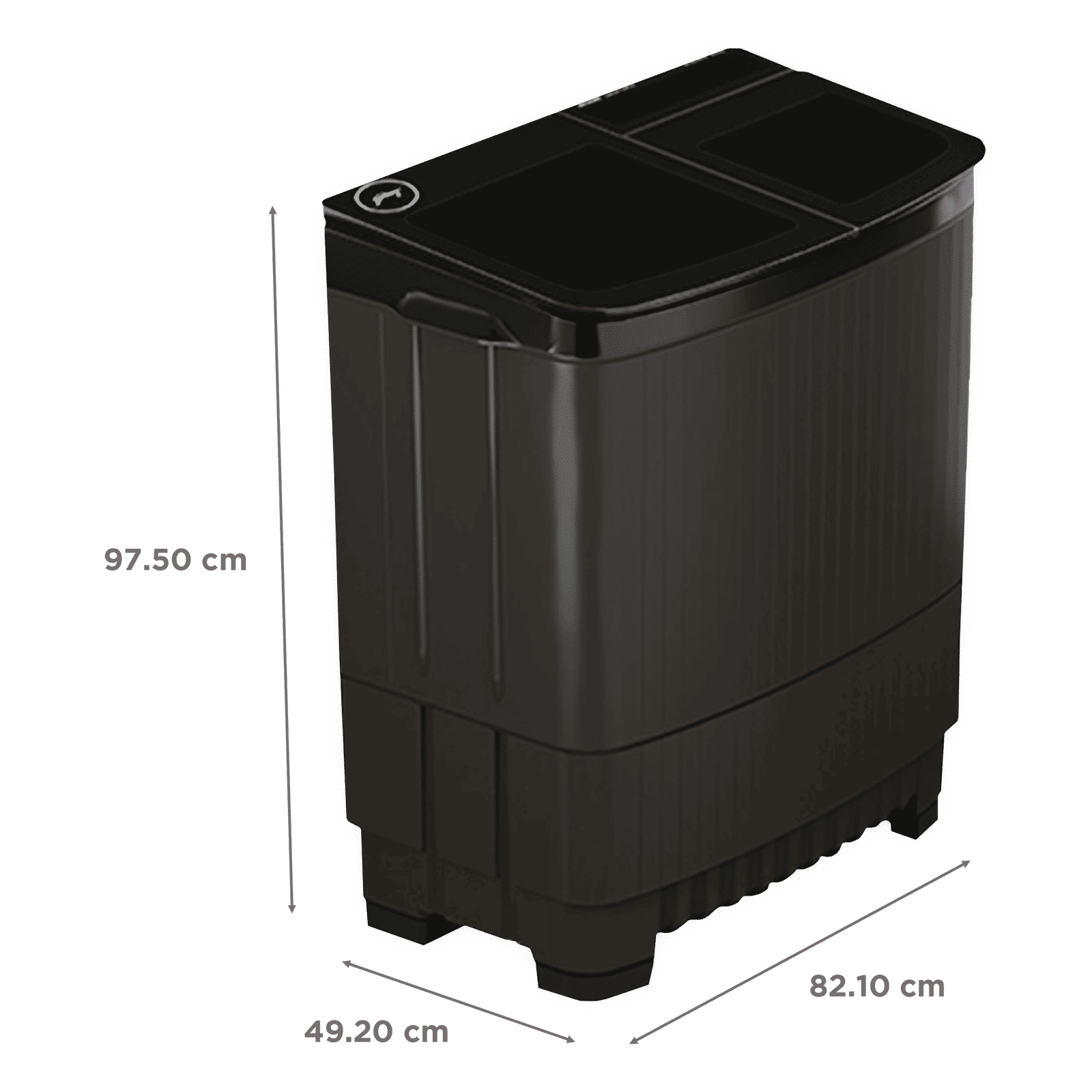 Godrej 8.5 kg 5 Star Semi Automatic Washing Machine with PowerMax Wash Motor (Edge Ultima Steelnox, WS EDGE ULTS 85 5.0 DB2M CSGR, Crystal Grey)_3