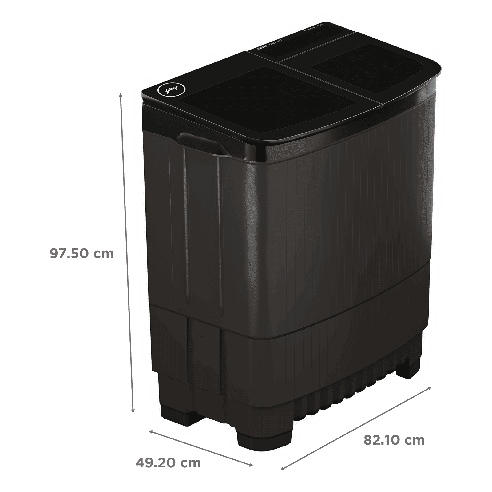 Godrej 8.5 kg 5 Star Semi Automatic Washing Machine with PowerMax Wash Motor (Edge Ultima, Crystal Grey)_3