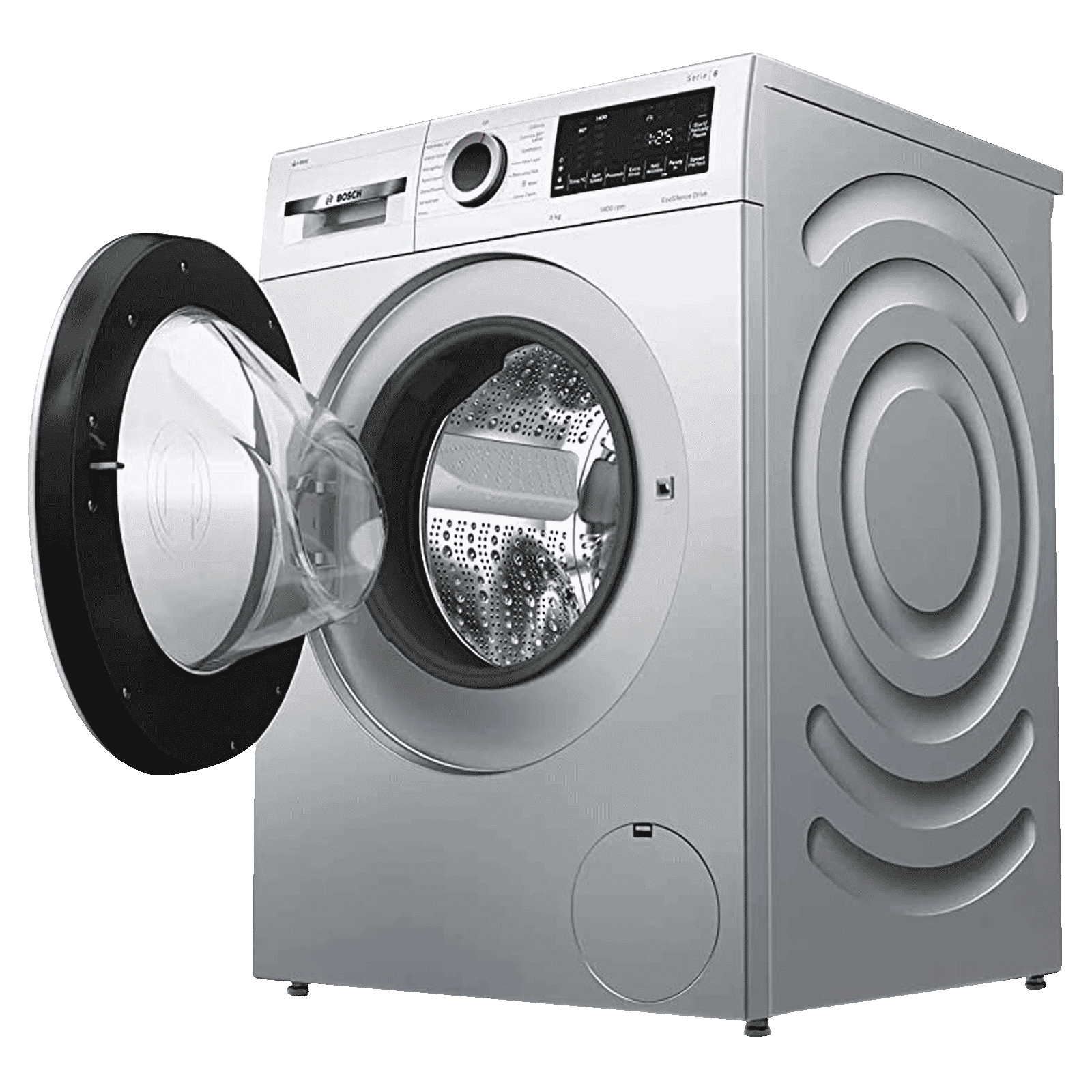 BOSCH 9 kg 5 Star Fully Automatic Front Load Washing Machine (Series 6, WGA244ASIN, EcoSilence Drive, Platinum Silver)_5