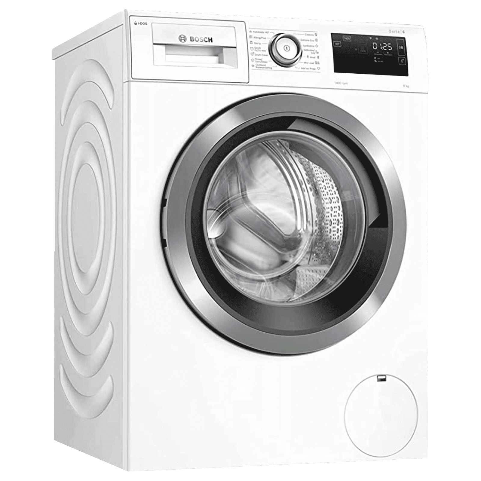 BOSCH 9 kg Fully Automatic Front Load Washing Machine (Series 6, WAT286H9IN, EcoSilence Drive, White) BOSCH 9 kg Fully Automatic Front Load Washing Machine (Series 6, WAT286H9IN, EcoSilence Drive, White)_1