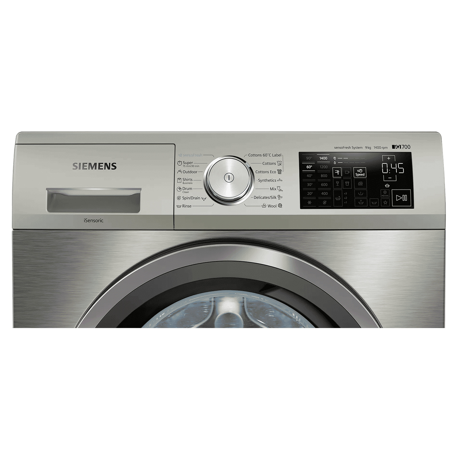 SIEMENS 9 kg 5 Star Fully Automatic Front Load Washing Machine (iQ700, WM14UQ9SIN, Wave Drum, Silver Inox) SIEMENS 9 kg 5 Star Fully Automatic Front Load Washing Machine (iQ700, WM14UQ9SIN, Wave Drum, Silver Inox)_4