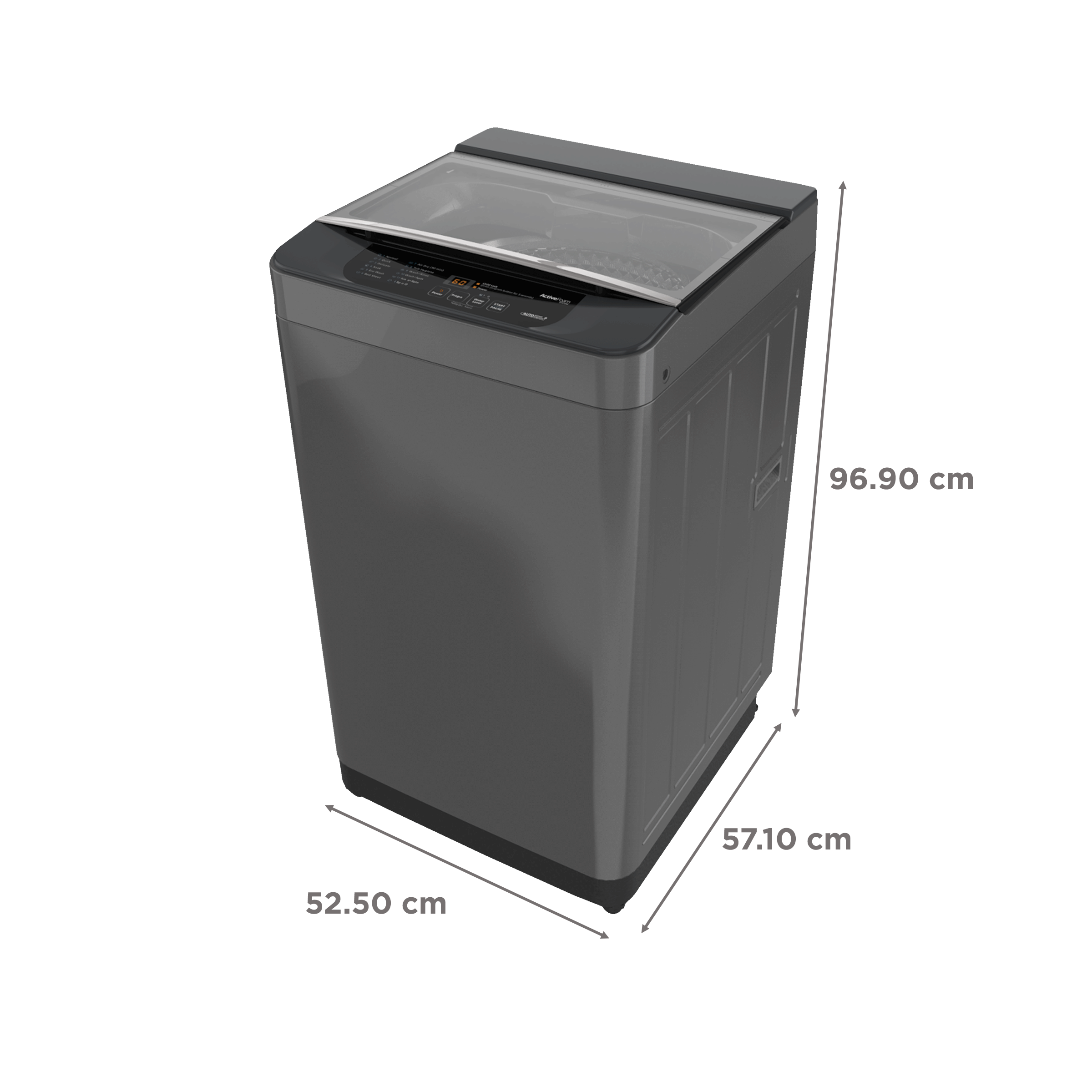 Panasonic 6.5 kg Fully Automatic Top Load Washing Machine (NA-F65C1CRB, Lint Filter, Charcoal Inox Grey)_3