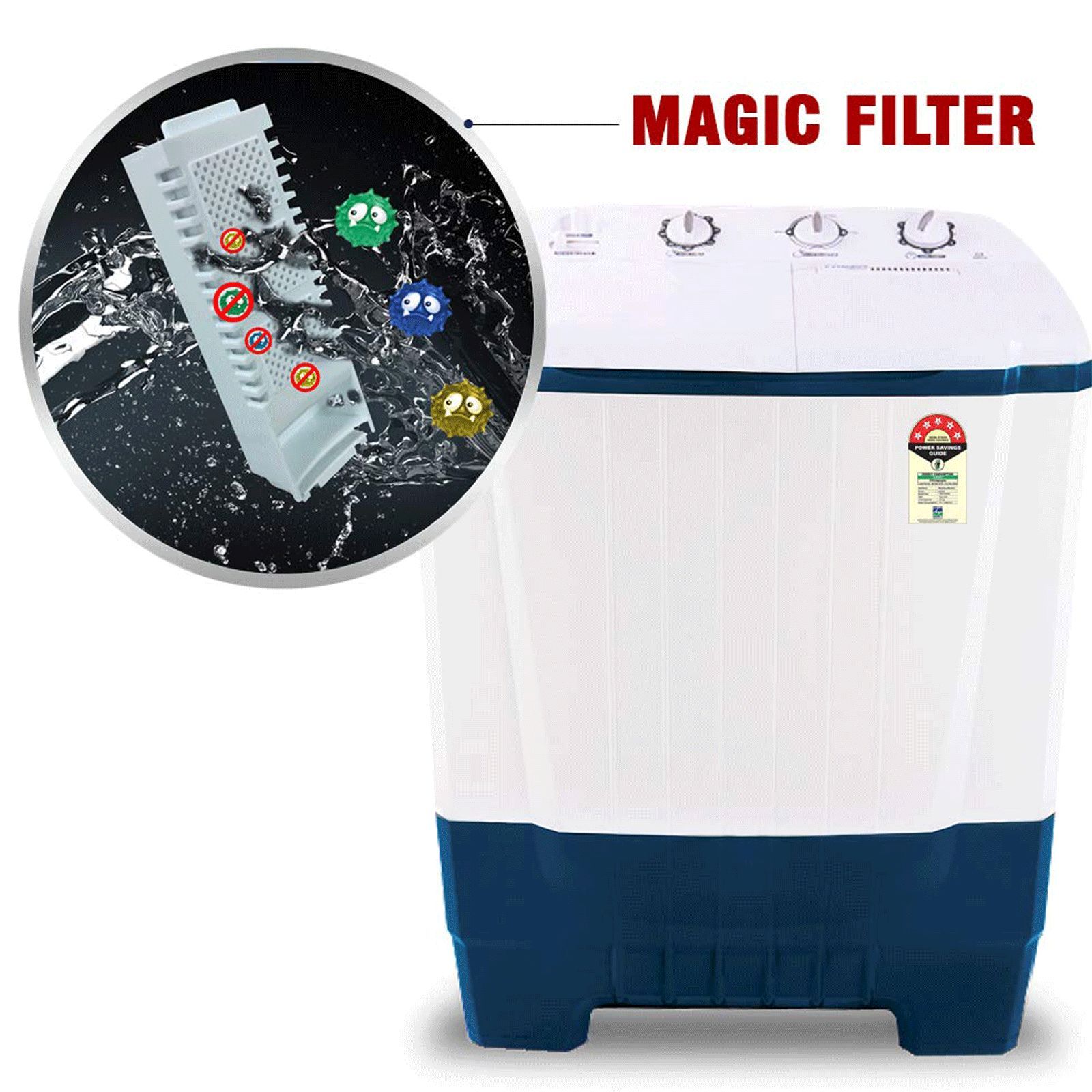 ONIDA 7 kg 5 Star Semi Automatic Washing Machine with Magic Filter (S70OIB, White/Blue)_4