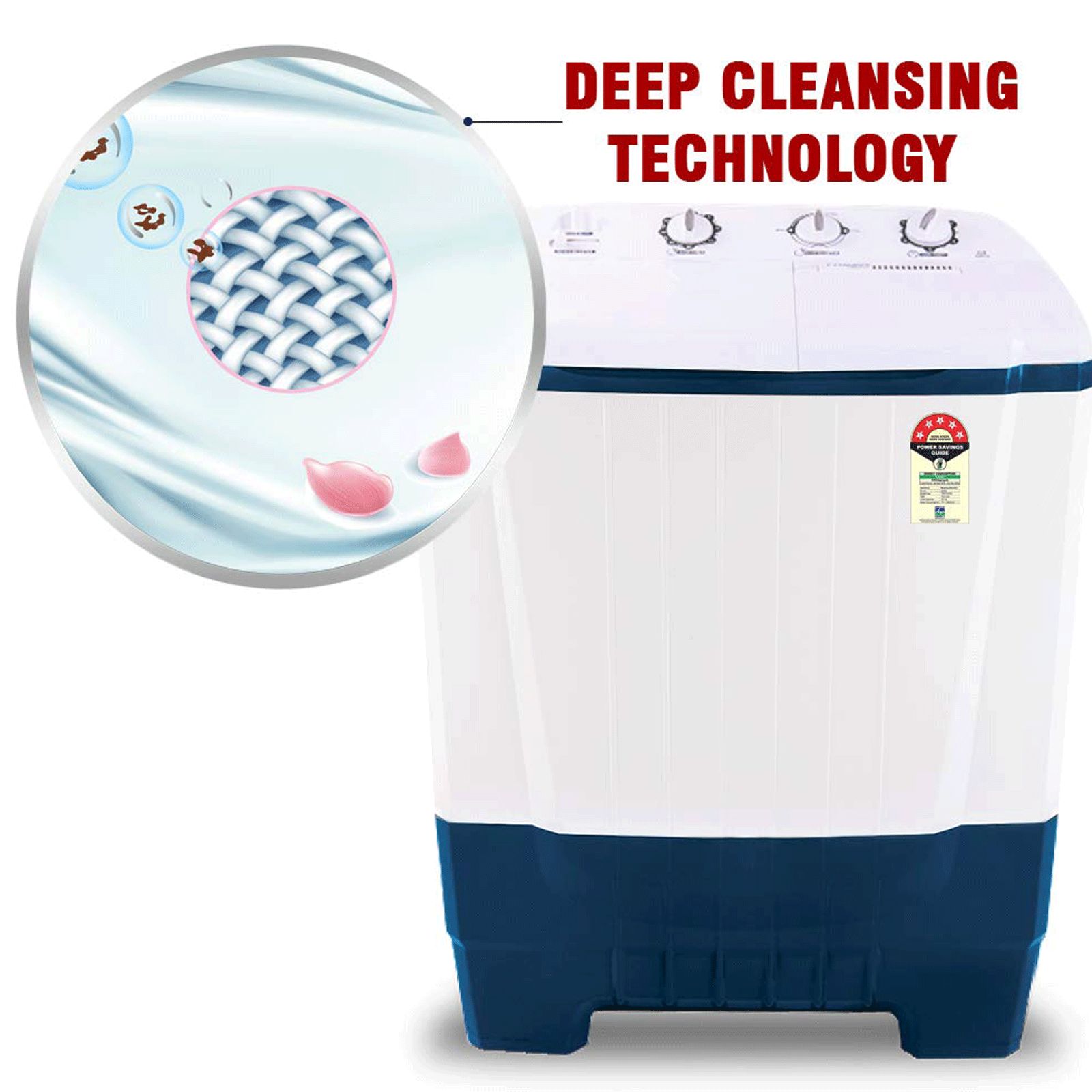 ONIDA 7 kg 5 Star Semi Automatic Washing Machine with Magic Filter (S70OIB, White/Blue)_6