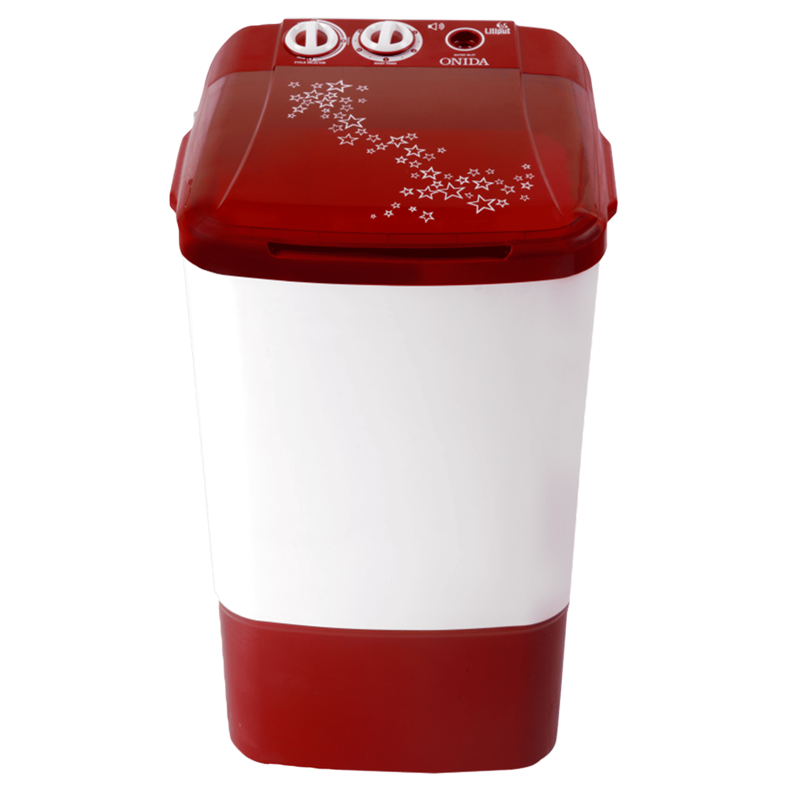 ONIDA 6.5 kg Semi Automatic Washer with Anti-Rust Fibre (Liliput, WS65WLPT1LR, Lava Red) ONIDA 6.5 kg Semi Automatic Washer with Anti-Rust Fibre (Liliput, WS65WLPT1LR, Lava Red)_1