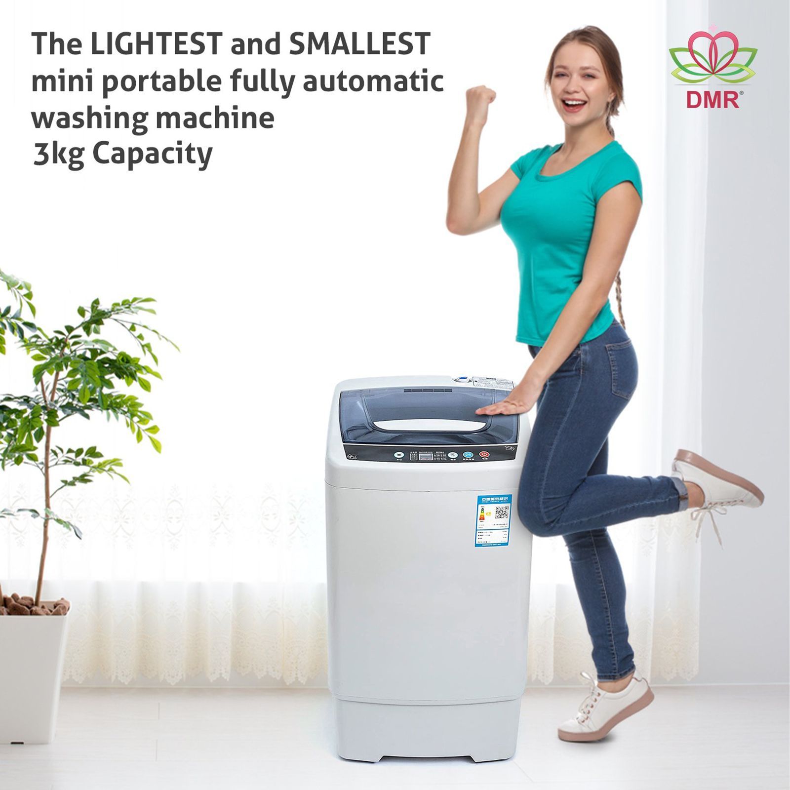 DMR 3 kg Fully Automatic Top Load Washing Machine (MiniWash, DMR FA-30-618, Digital Display, Grey)_10