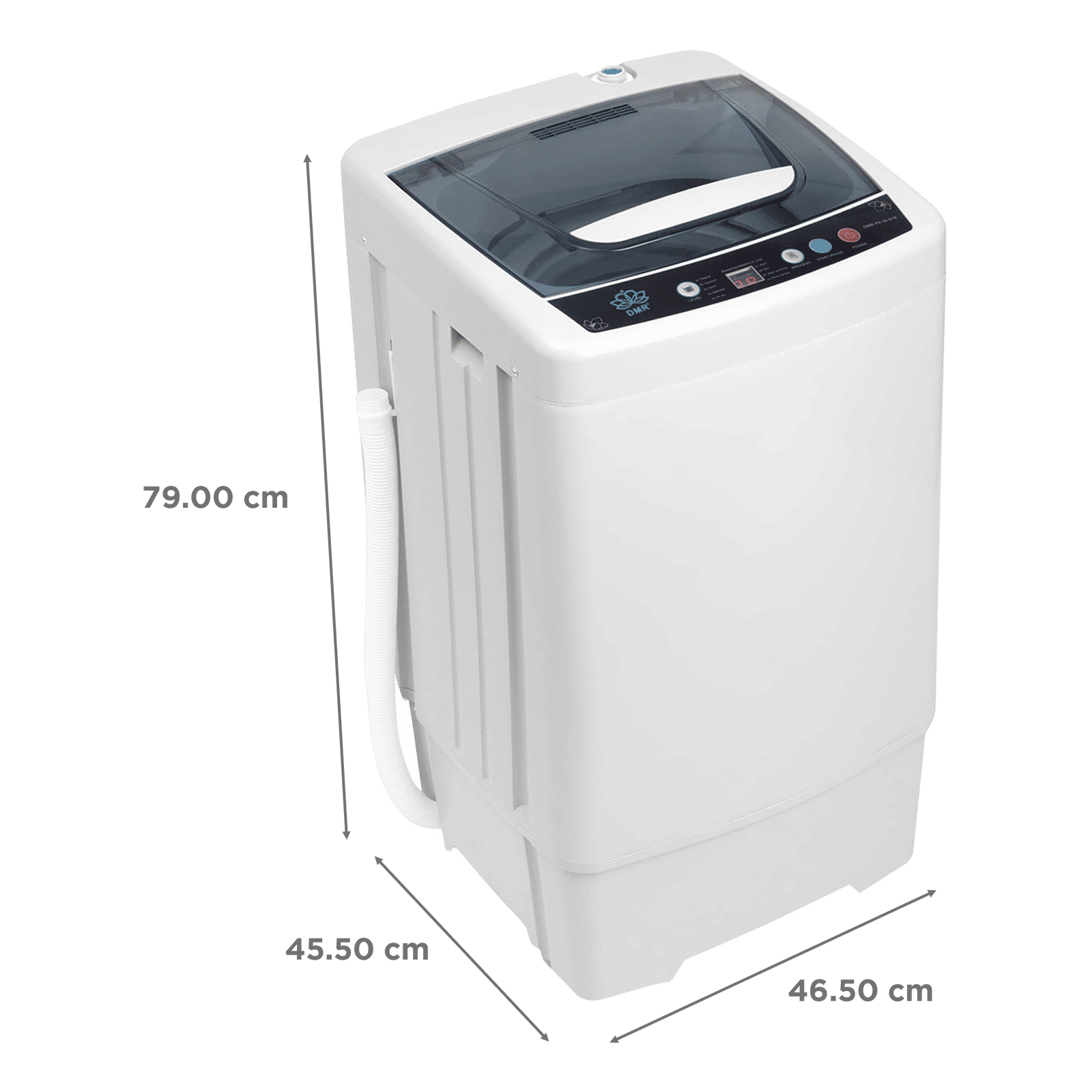 DMR 3 kg Fully Automatic Top Load Washing Machine (MiniWash, DMR FA-30-618, Digital Display, Grey)_3
