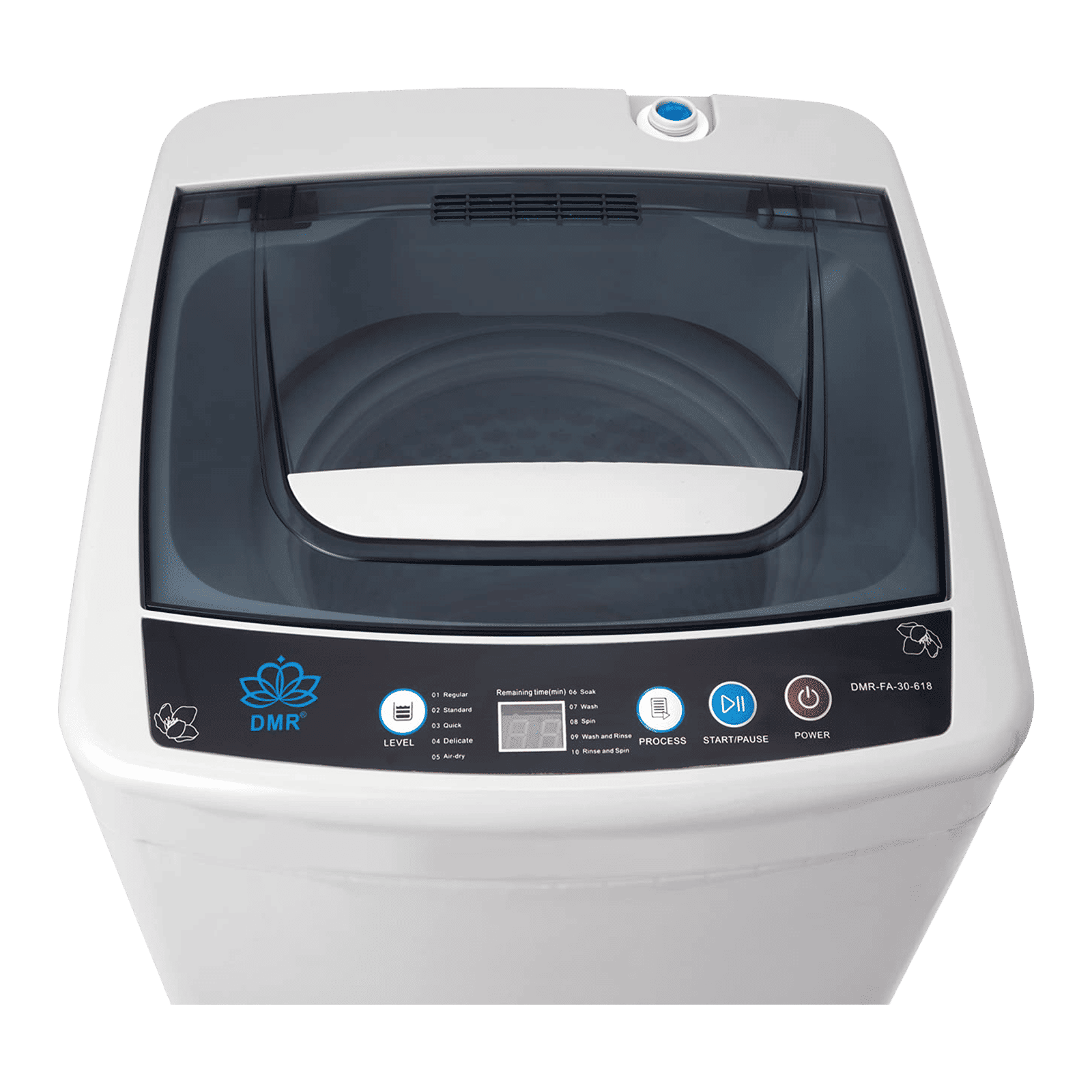 DMR 3 kg Fully Automatic Top Load Washing Machine (MiniWash, DMR FA-30-618, Digital Display, Grey)_4