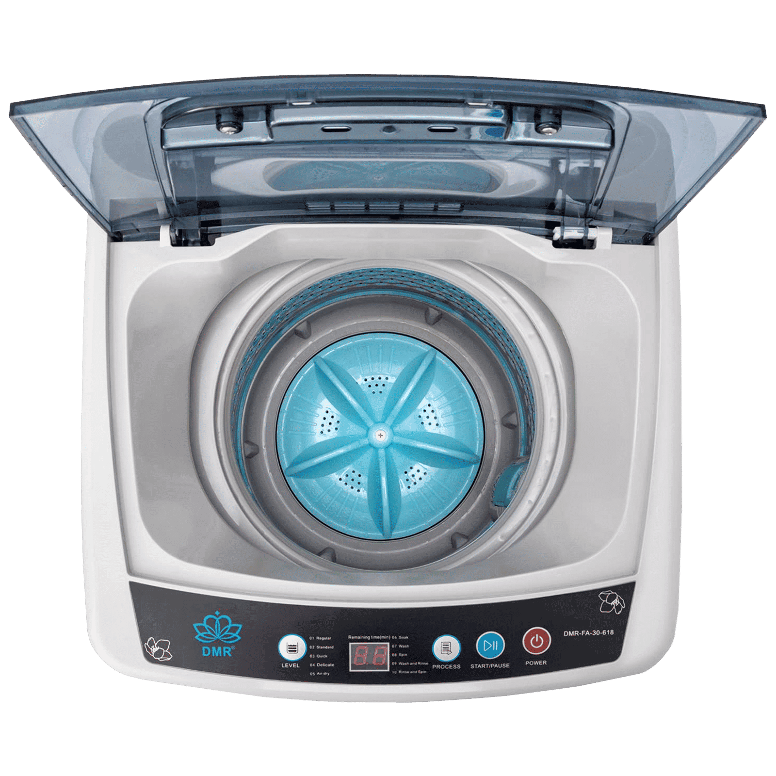 DMR 3 kg Fully Automatic Top Load Washing Machine (MiniWash, DMR FA-30-618, Digital Display, Grey)_6
