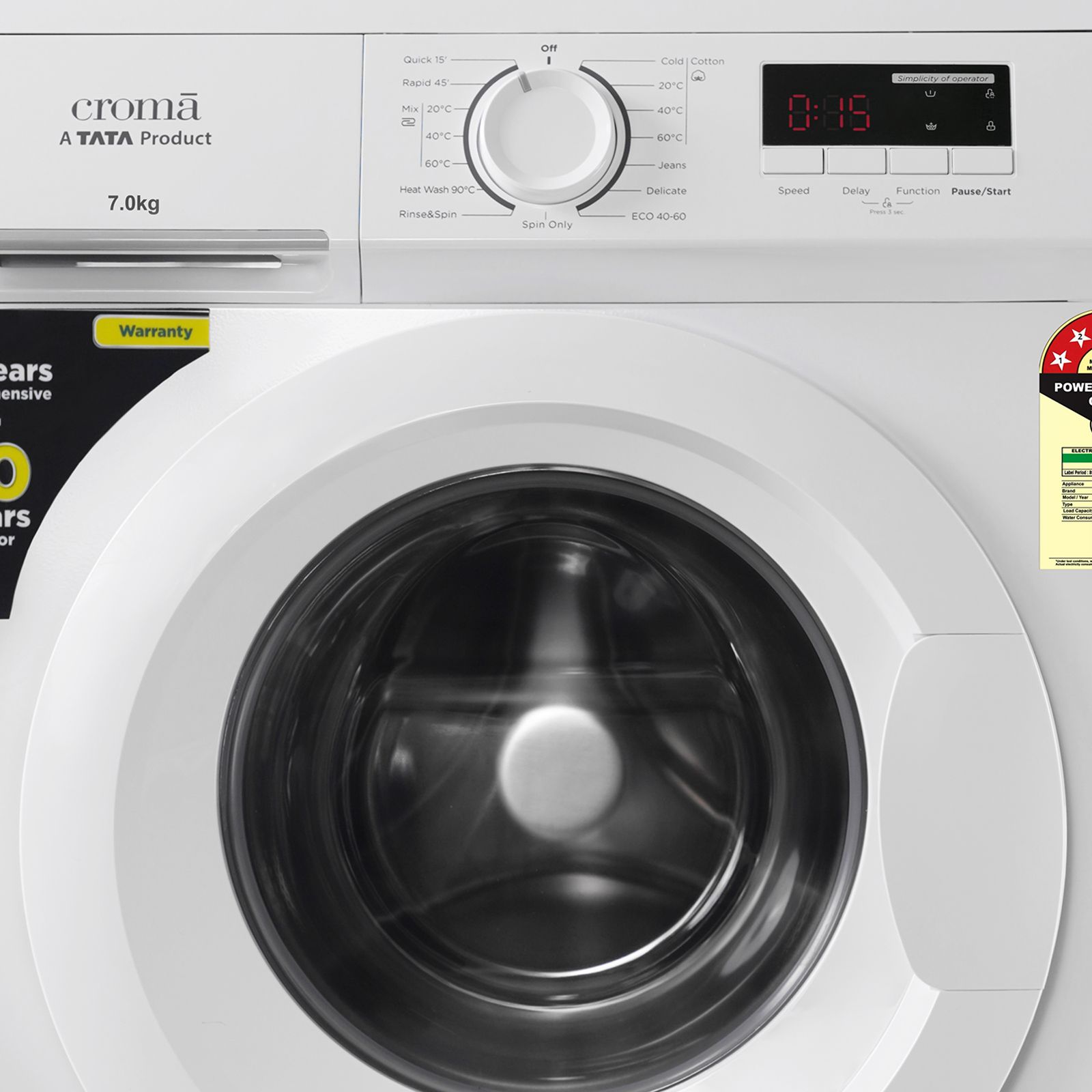Croma 7 kg 5 Star Fully Automatic Front Load Washing Machine (CRLW070FLF017902, In-Built Heater, White)_12