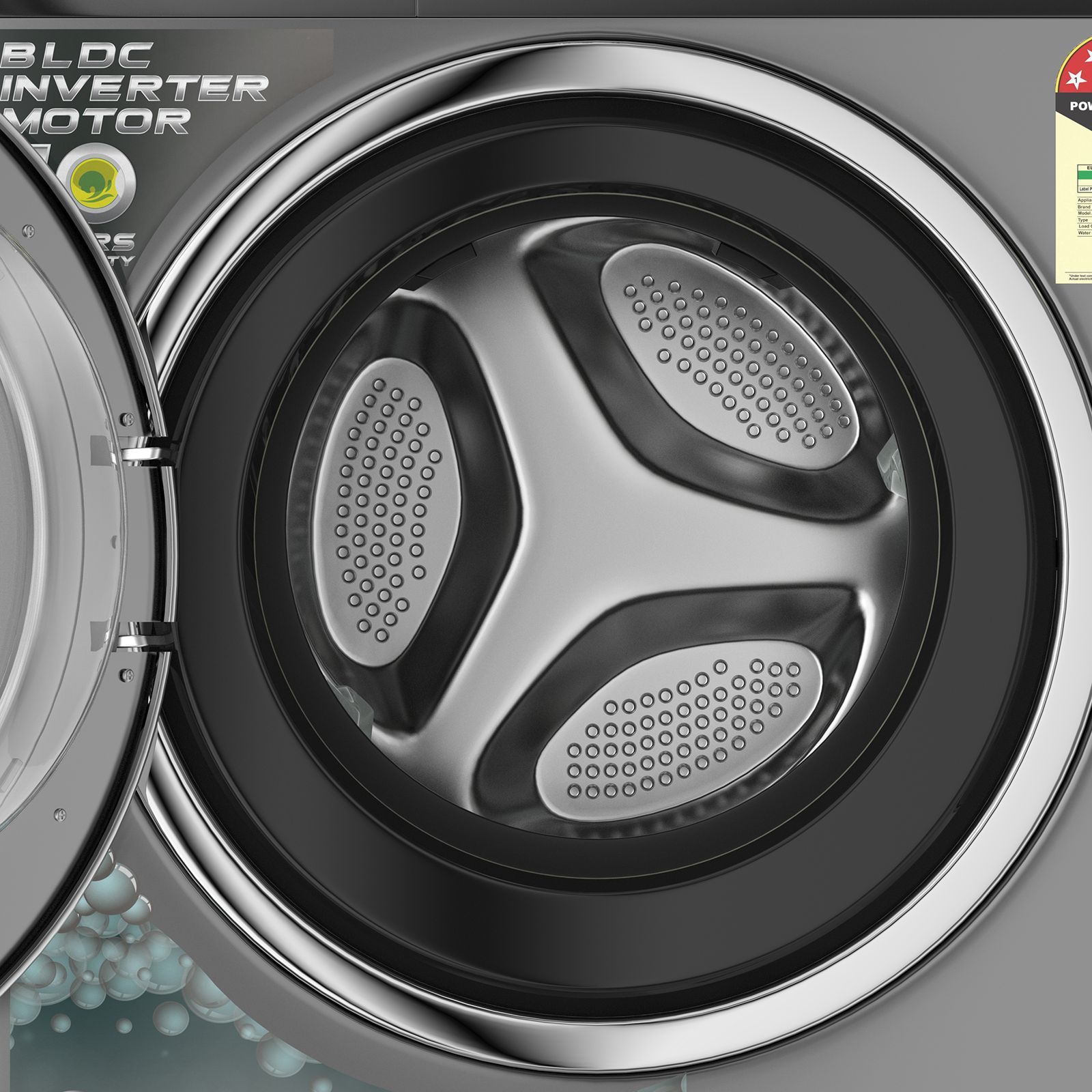 Croma 7.5 kg 5 Star Fully Automatic Front Load Washing Machine (CRLWFL0755W7903, Invertor Motor Technology, Silver Grey) Croma 7.5 kg 5 Star Fully Automatic Front Load Washing Machine (CRLWFL0755W7903, Invertor Motor Technology, Silver Grey)_8