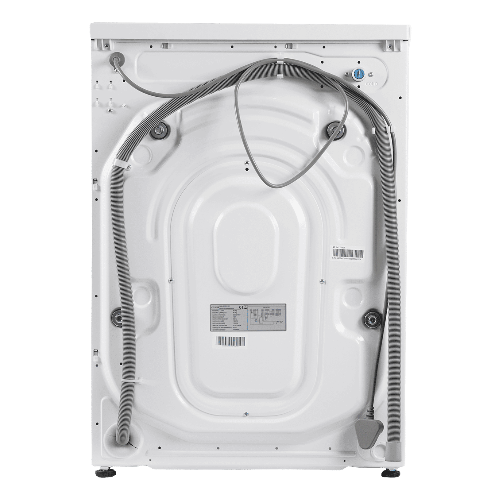 Croma 8/6 kg Fully Automatic Front Load Washer Dryer Combo ( Built-In Heater, White) Croma 8/6 kg Fully Automatic Front Load Washer Dryer Combo ( Built-In Heater, White)_6