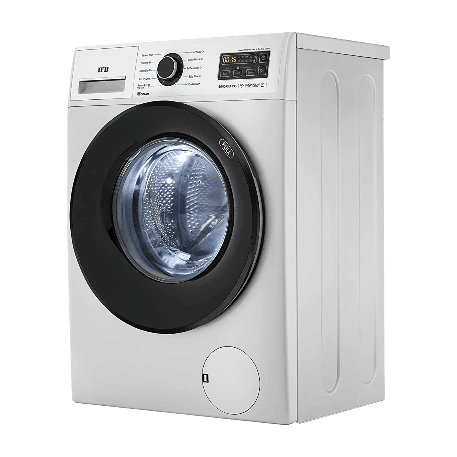 IFB 6.5 kg 5 Star Fully Automatic Front Load Washing Machine (Senorita VXS 6510, Aqua Energie, Silver)_5