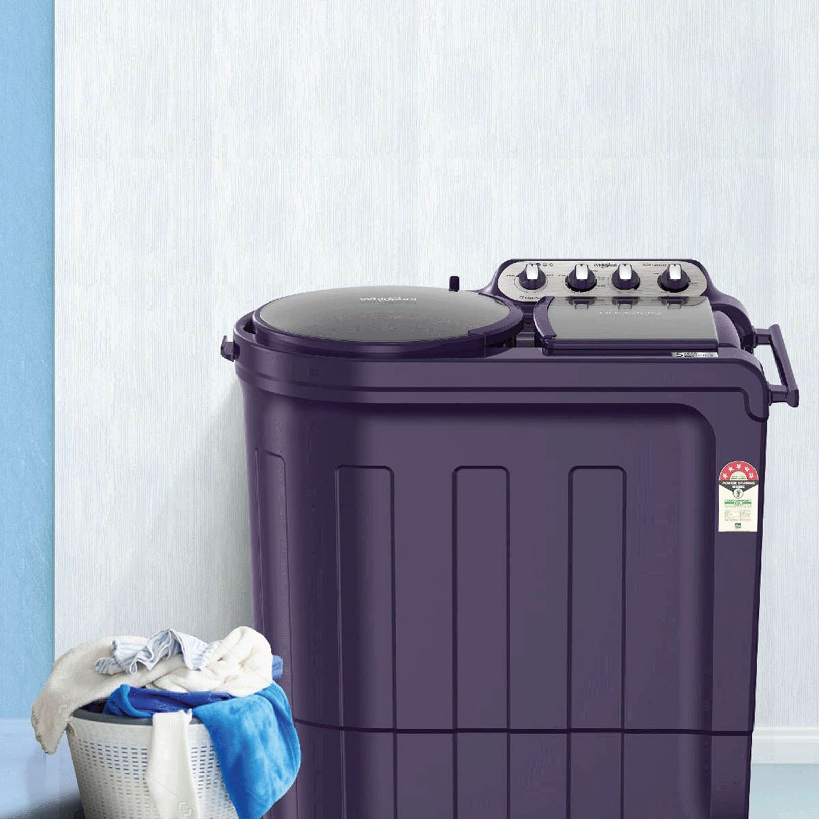 Whirlpool 8 kg 5 Star Semi Automatic Washing Machine with In-Built Collar Scrubber (Ace, Purple Dazzle)_5