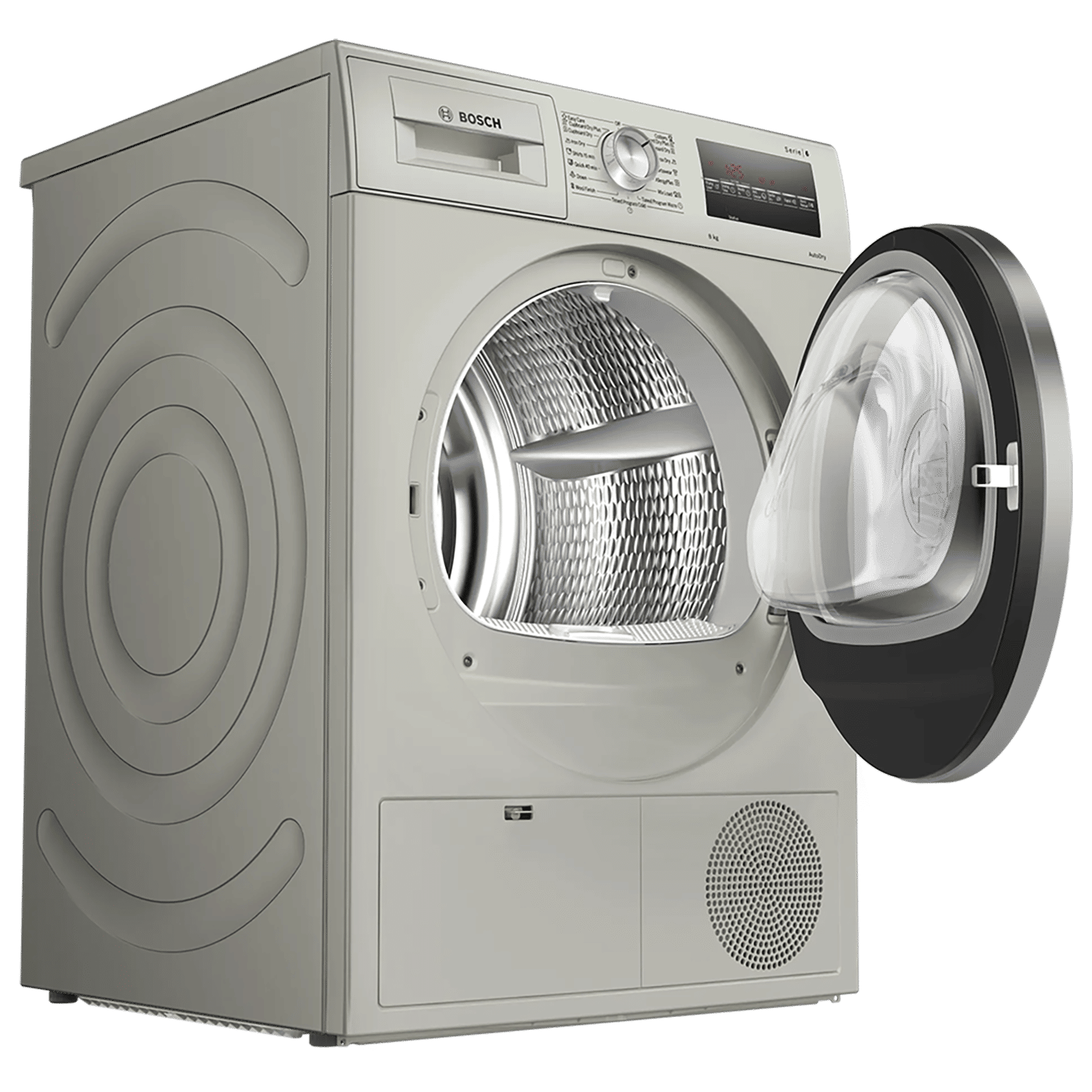 BOSCH 8 kg 5 Star Fully Automatic Front Load Dryer (Series 6, WTG8640SIN, In-Built Heater, Silver Inox)_9