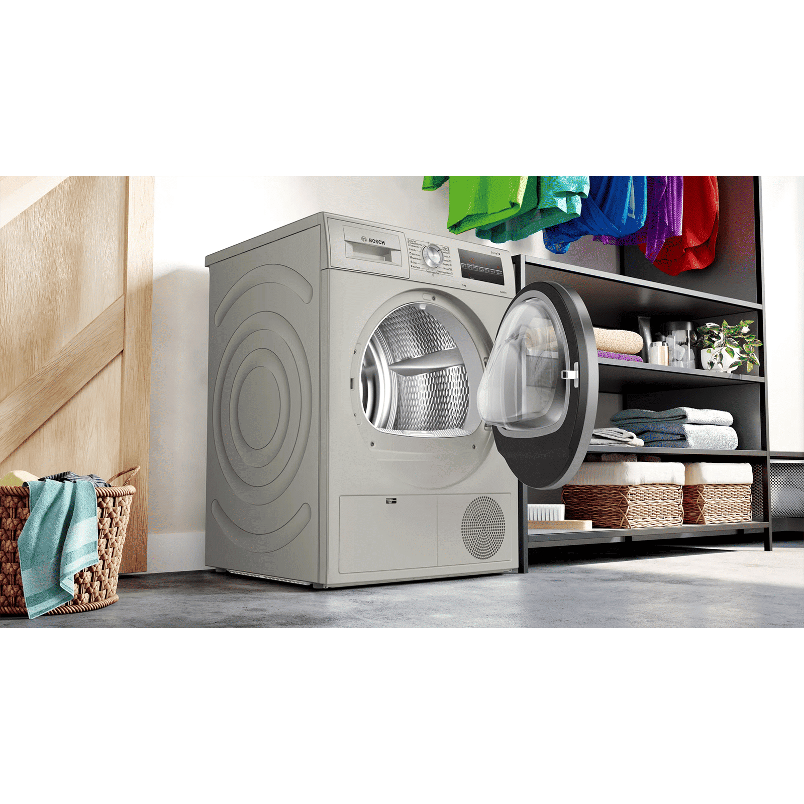 BOSCH 8 kg 5 Star Fully Automatic Front Load Dryer (Series 6, WTG8640SIN, In-Built Heater, Silver Inox)_10