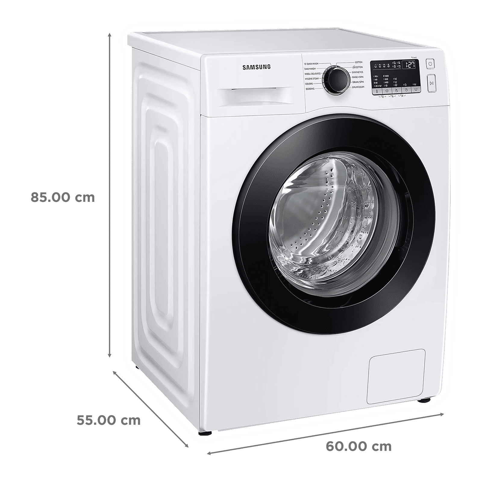 SAMSUNG 8 kg 5 Star Inverter Fully Automatic Front Load Washing Machine (WW80T4040CE1TL, Diamond Drum, White)_3