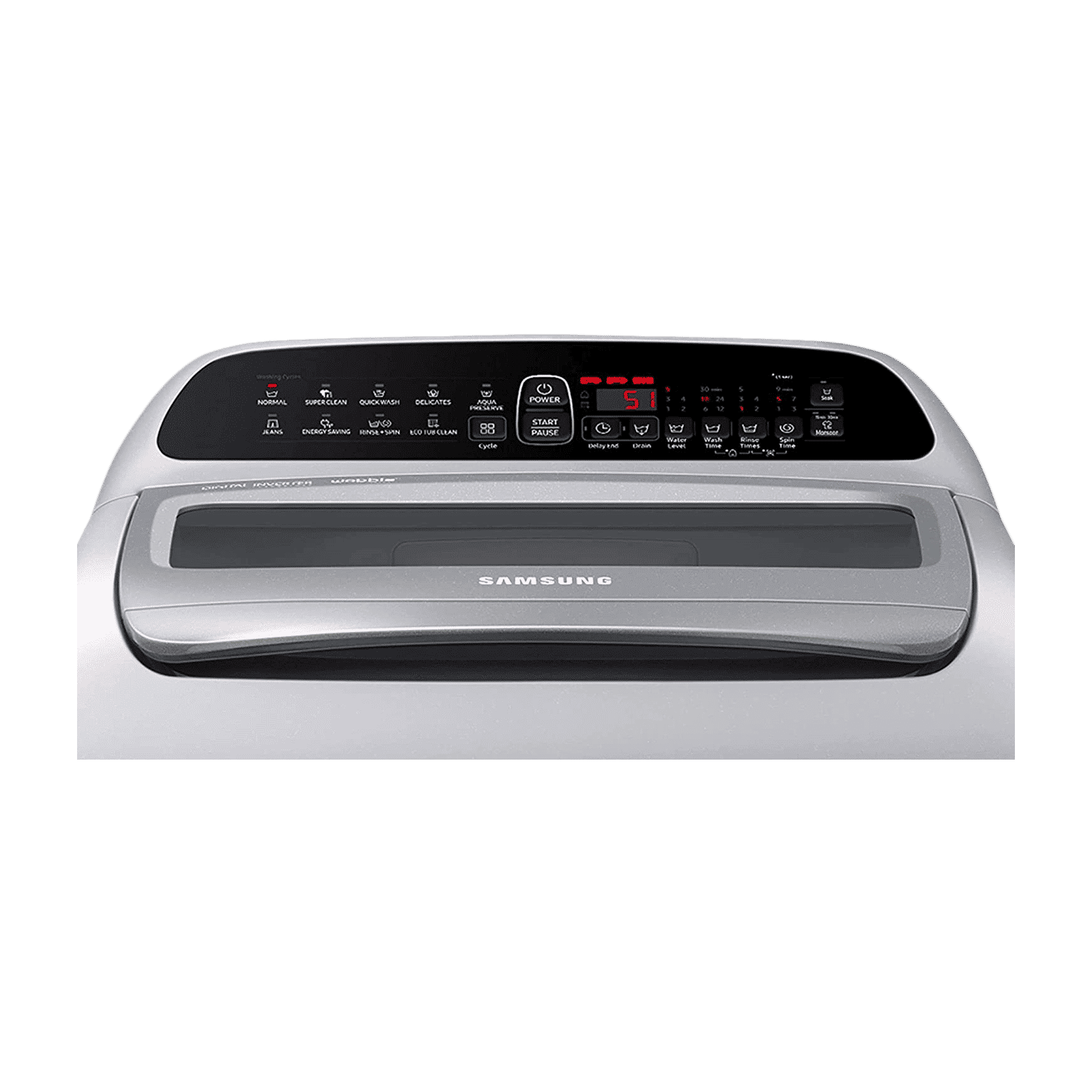 SAMSUNG 7 kg 5 Star Inverter Fully Automatic Top Load Washing Machine (WA70T4262GS/TL, Magic Filter, Imperial Silver)_9