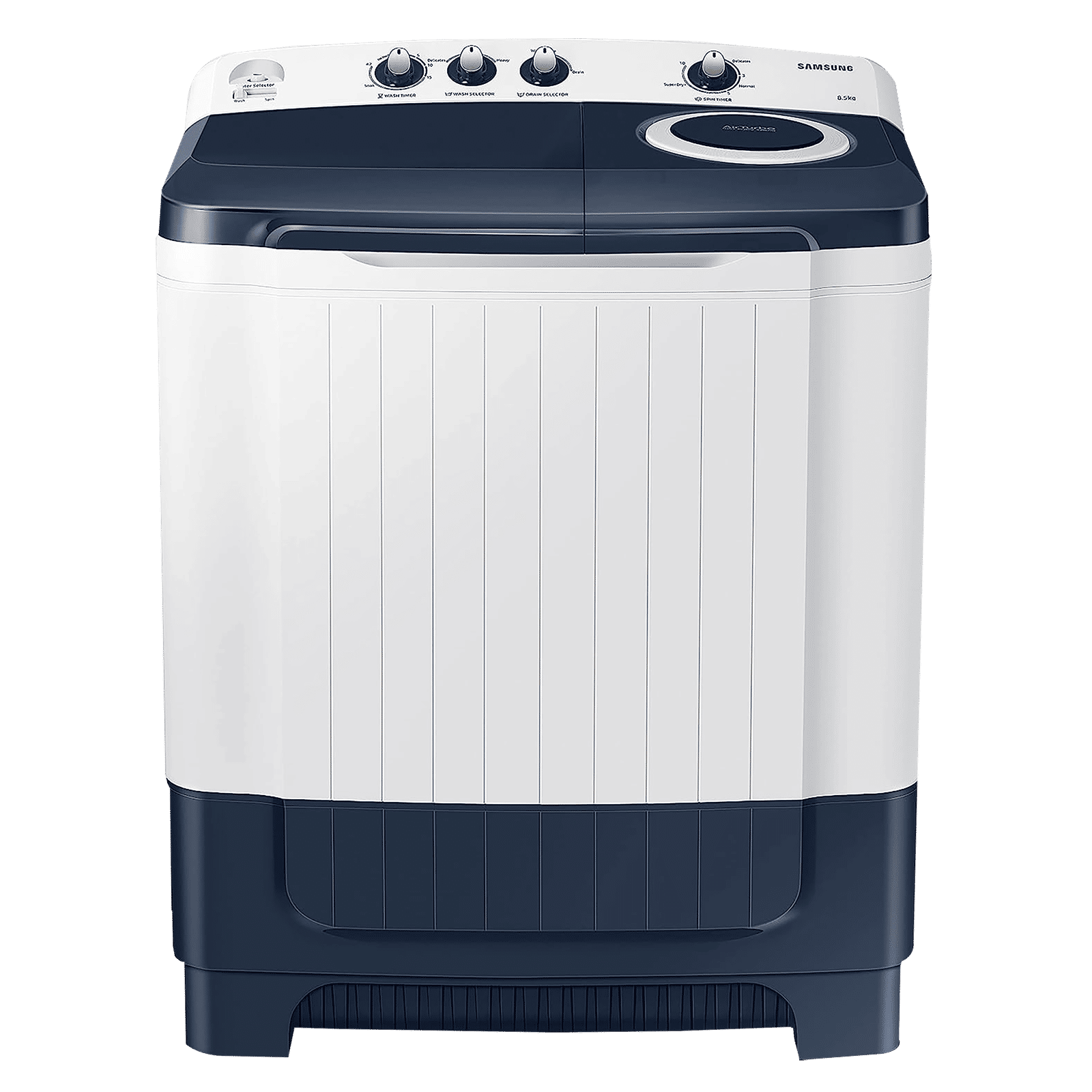 SAMSUNG 8.5 kg 5 Star Semi Automatic Washing Machine with Magic Filter (WT85R4000LL/TL, Light Grey)_1