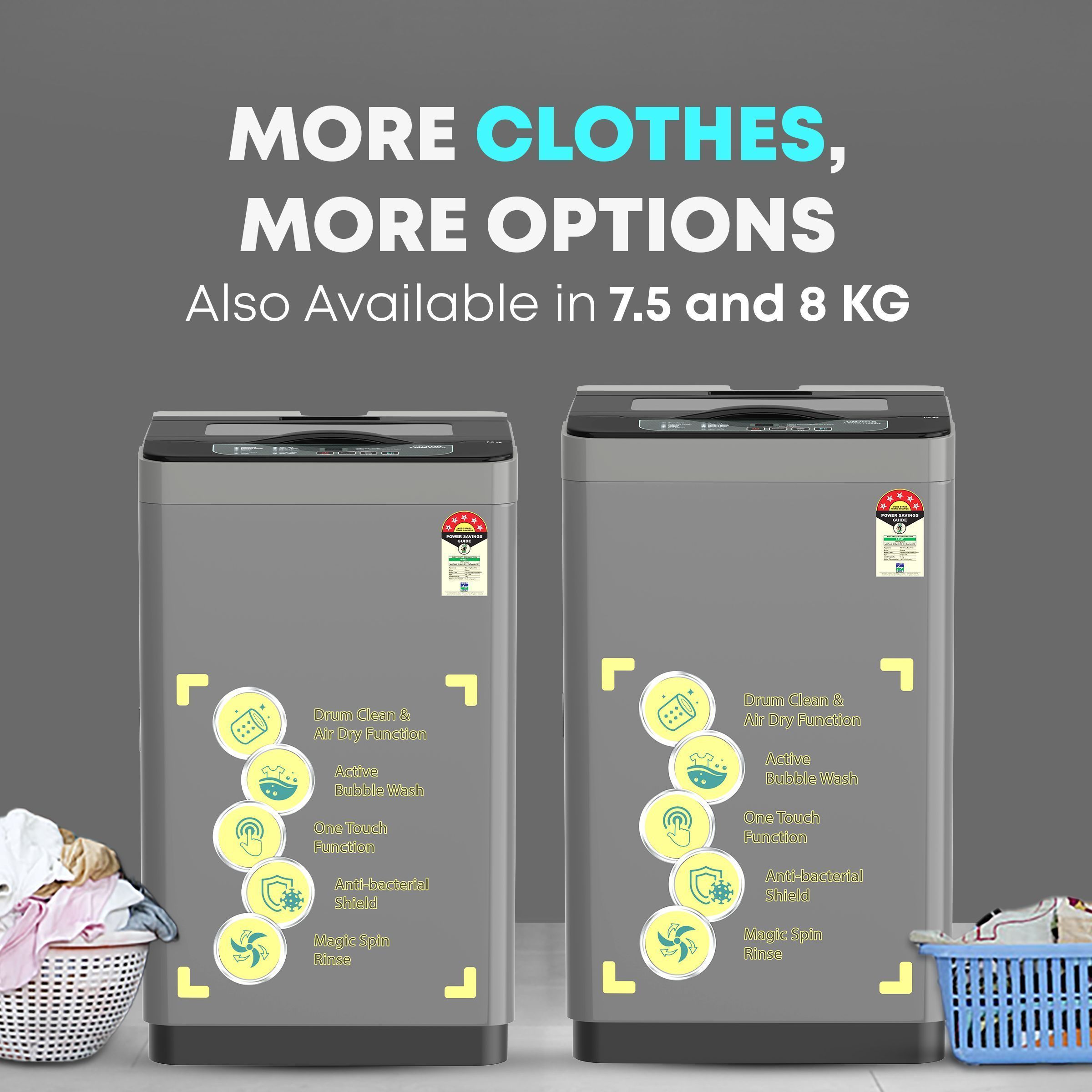 Croma 7 kg 5 Star Fully Automatic Top Load Washing Machine ( Spin Dry Function, Grey) Croma 7 kg 5 Star Fully Automatic Top Load Washing Machine ( Spin Dry Function, Grey)_12