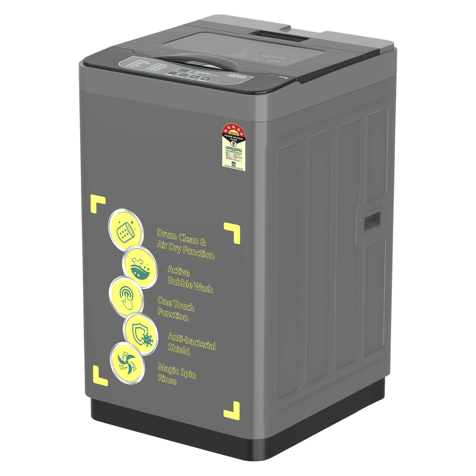 Croma 7 kg 5 Star Fully Automatic Top Load Washing Machine ( Spin Dry Function, Grey)_11