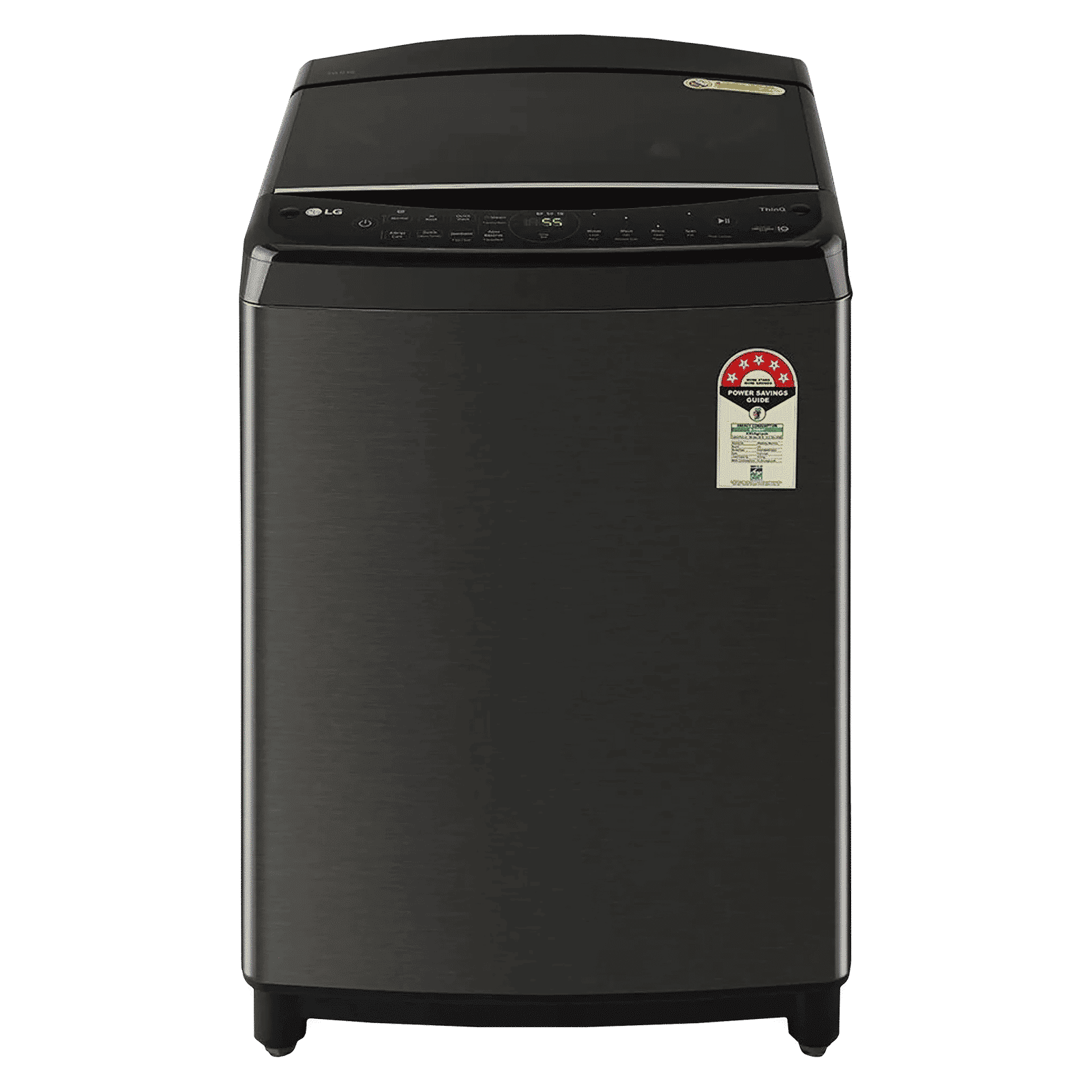 LG 10 kg 5 Star Inverter Fully Automatic Top Load Washing Machine (THD10SWP.APBQEIL, In-Built Heater, Platinum Black)_1