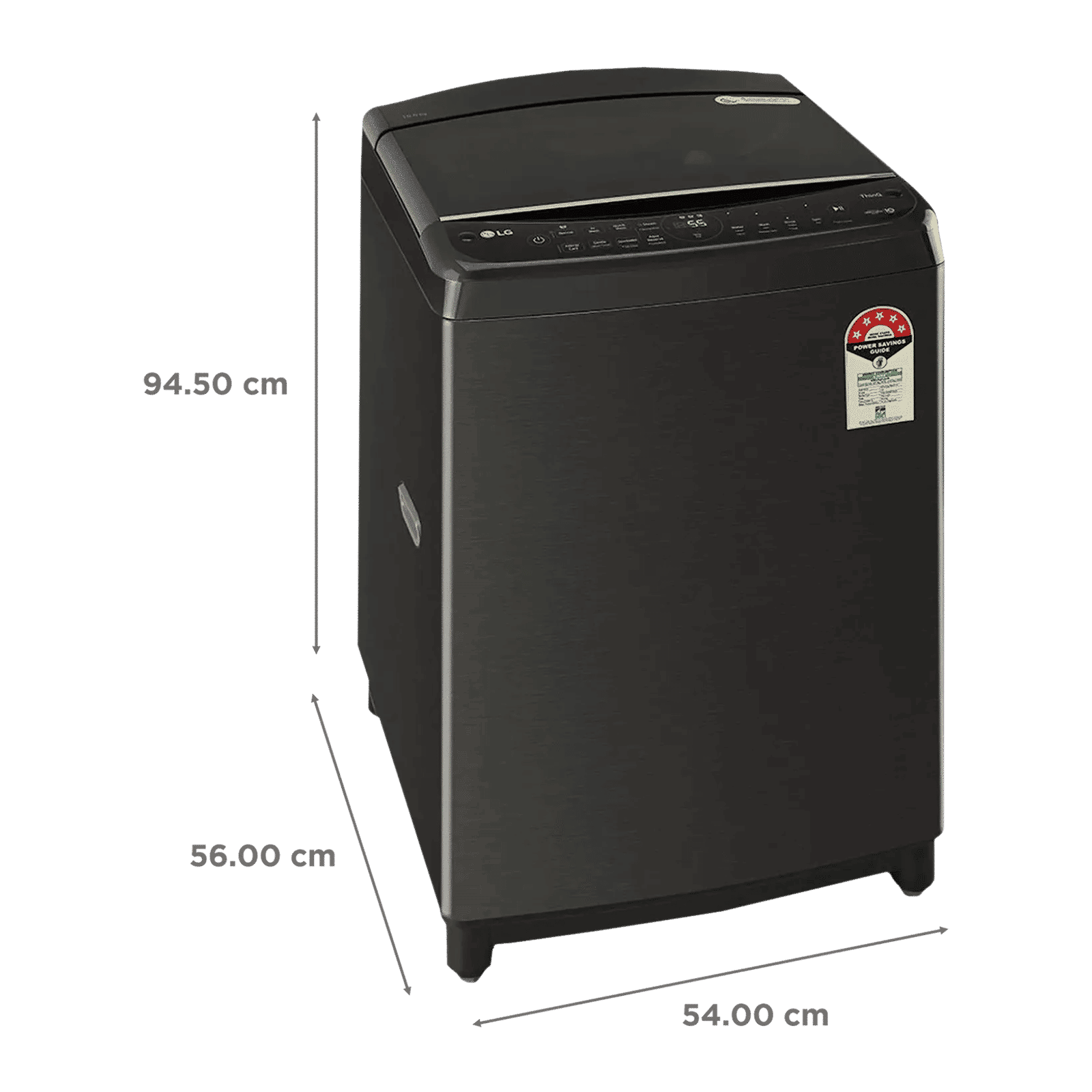 LG 10 kg 5 Star Inverter Fully Automatic Top Load Washing Machine (THD10SWP.APBQEIL, In-Built Heater, Platinum Black)_2