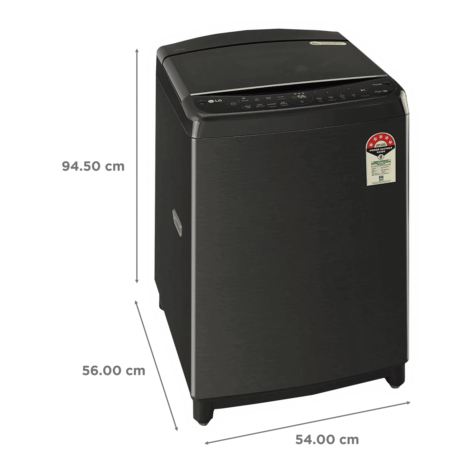LG 10 kg 5 Star Inverter Fully Automatic Top Load Washing Machine (THD10SWP.APBQEIL, In-Built Heater, Platinum Black)_3