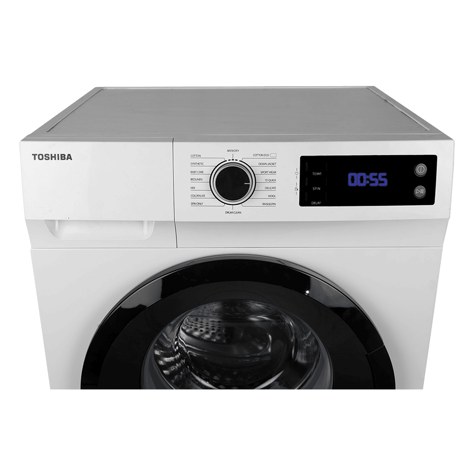 TOSHIBA 8 kg 5 Star Inverter Fully Automatic Front Load Washing Machine (TW-BJ90S2-IND(WK), Anti Bacterial Gasket, White)_10