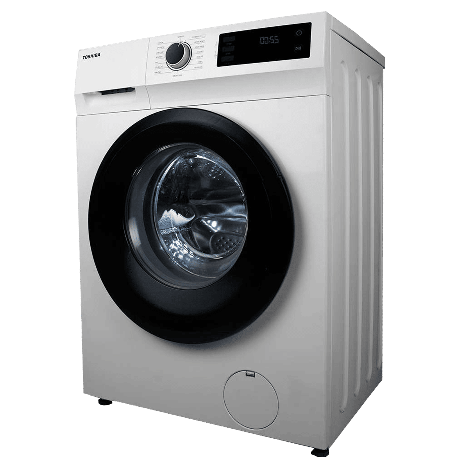 TOSHIBA 8 kg 5 Star Inverter Fully Automatic Front Load Washing Machine (TW-BJ90S2-IND(WK), Anti Bacterial Gasket, White)_6