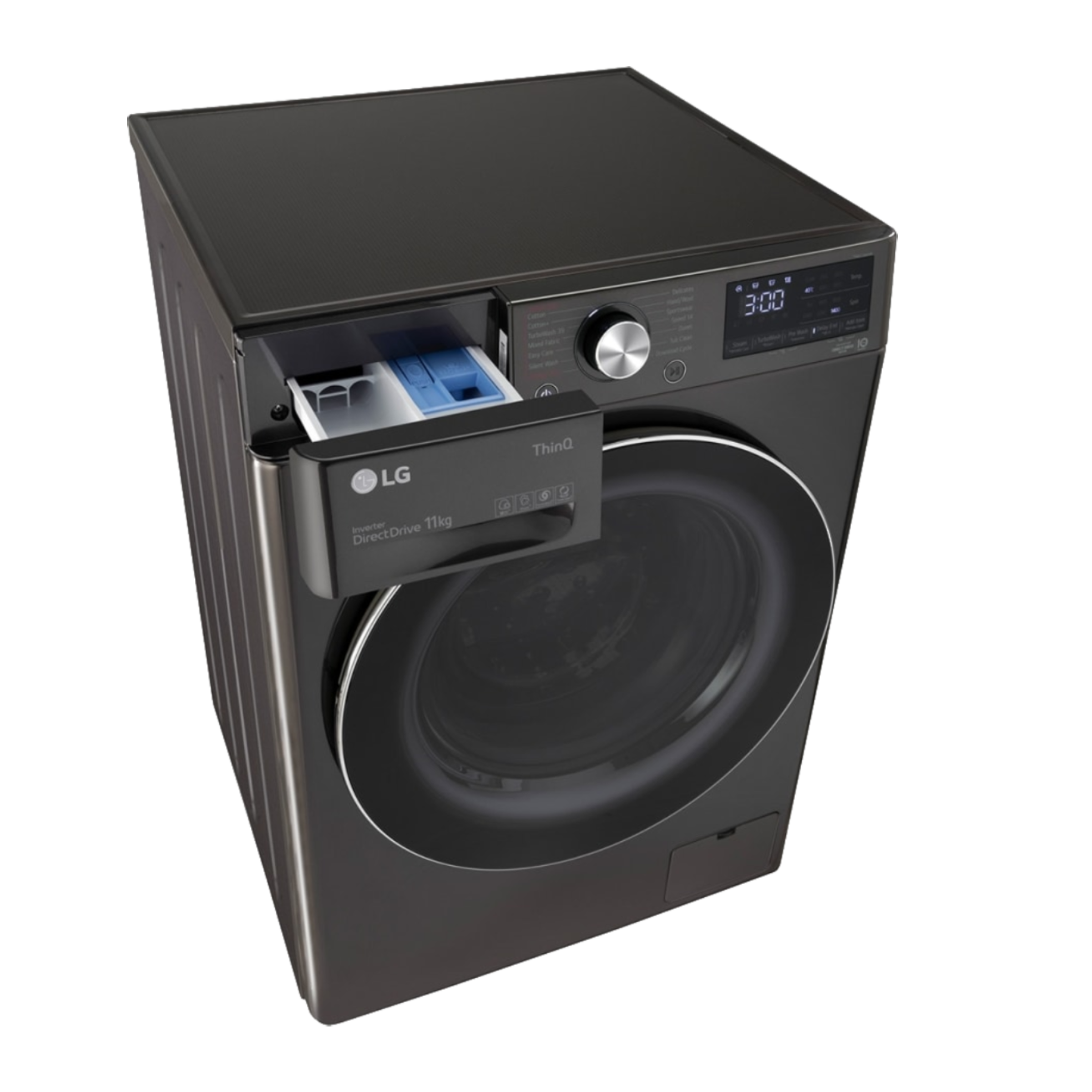 LG 11 kg 5 Star Inverter Fully Automatic Front Load Washing Machine (FHP1411Z9B.ABLQEIL, Steam Wash Technology, Black)_5