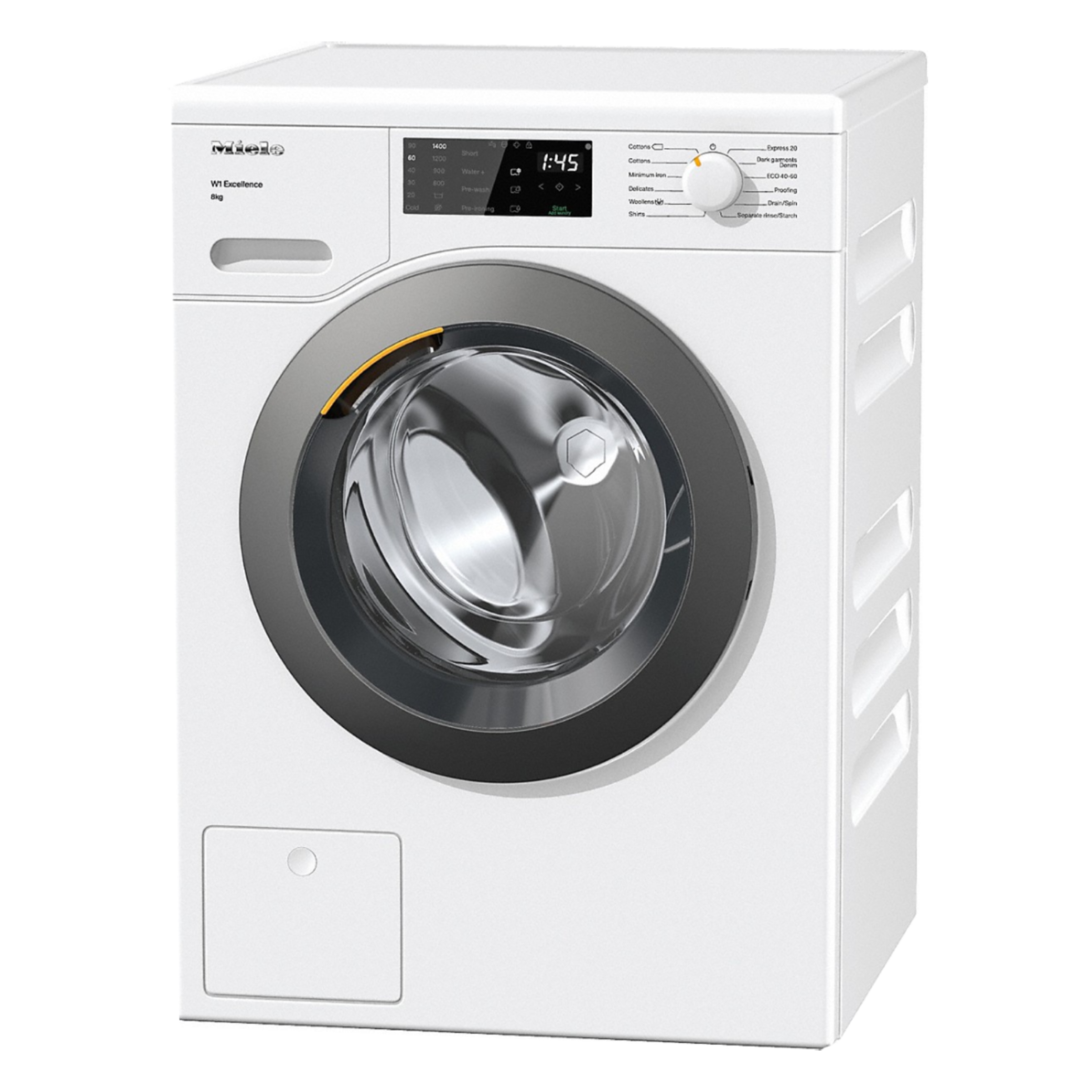 Miele 8 kg Fully Automatic Front Load Washing Machine (WED125, CapDosing Portioned Dispensing, Lotus White)_1