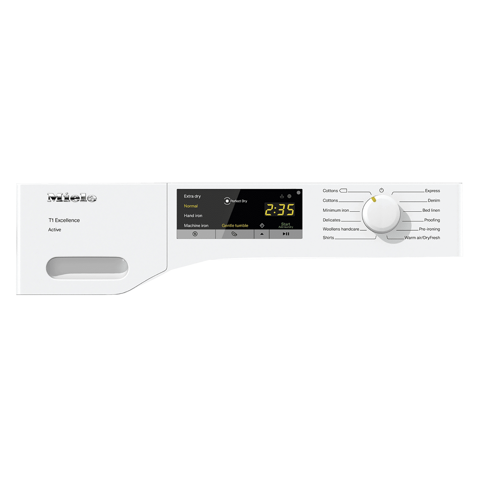 Miele T1 Excellence Active 7 kg Fully Automatic Front Load Dryer (Honeycomb Drum, TEA225WP, Lotus White)_3