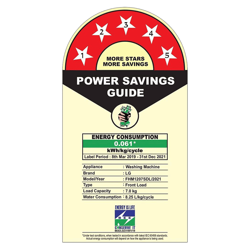 LG 7 kg 5 Star Inverter Fully Automatic Front Load Washing Machine (FHM1207SDL, In-built Heater, Luxury Silver)_9