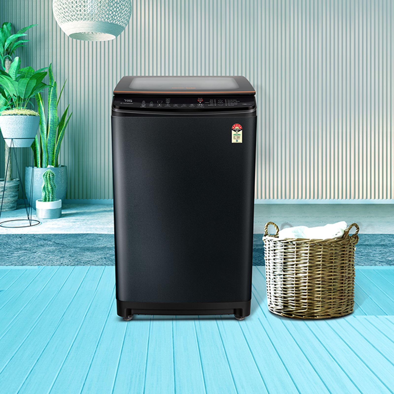 Voltas Beko 6.5 kg 5 Star Inverter Fully Automatic Top Load Washing Machine (WTL65VPBGX, Fountain Wash, Black) Voltas Beko 6.5 kg 5 Star Inverter Fully Automatic Top Load Washing Machine (WTL65VPBGX, Fountain Wash, Black)_8