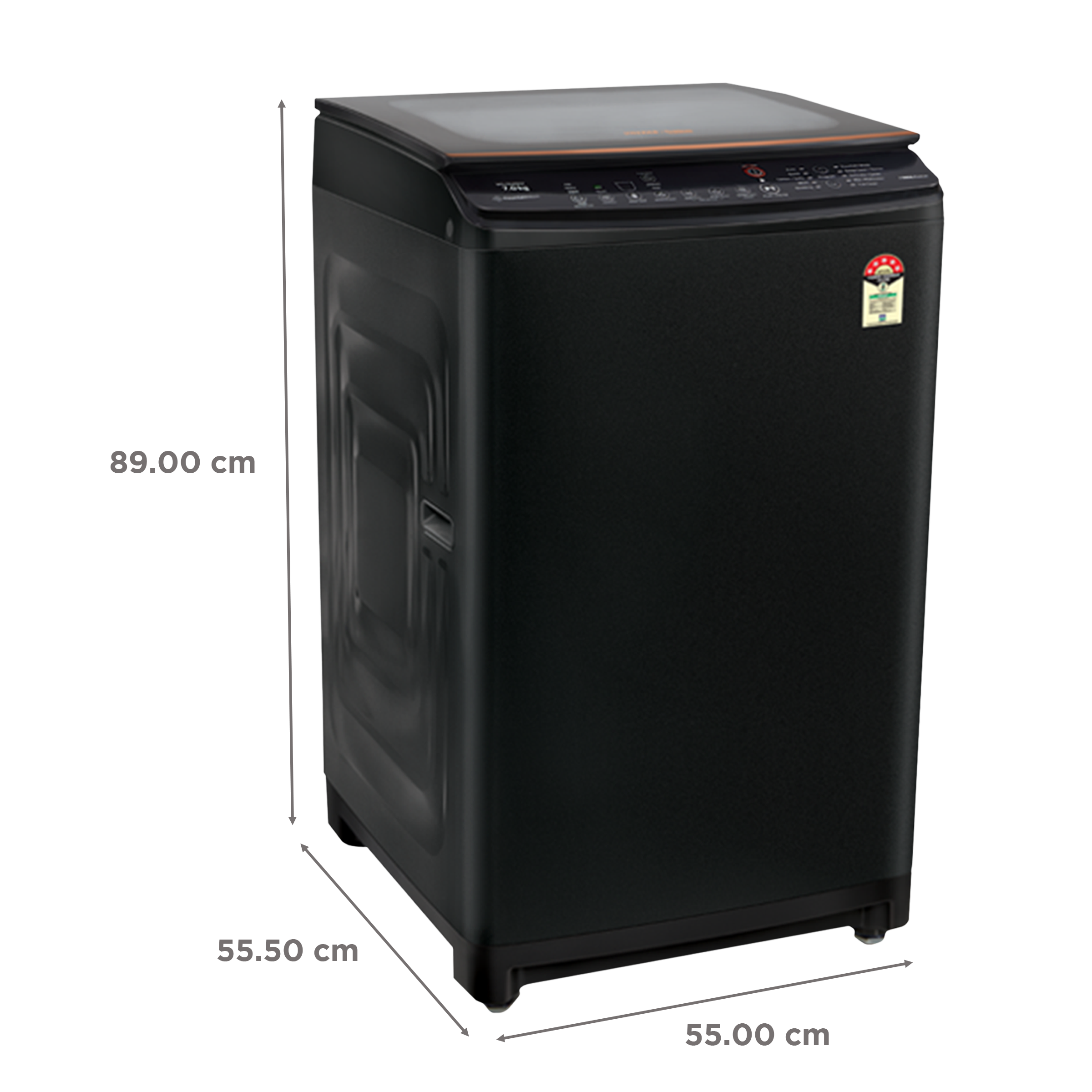 Voltas Beko 6.5 kg 5 Star Inverter Fully Automatic Top Load Washing Machine (WTL65VPBGX, Fountain Wash, Black) Voltas Beko 6.5 kg 5 Star Inverter Fully Automatic Top Load Washing Machine (WTL65VPBGX, Fountain Wash, Black)_3