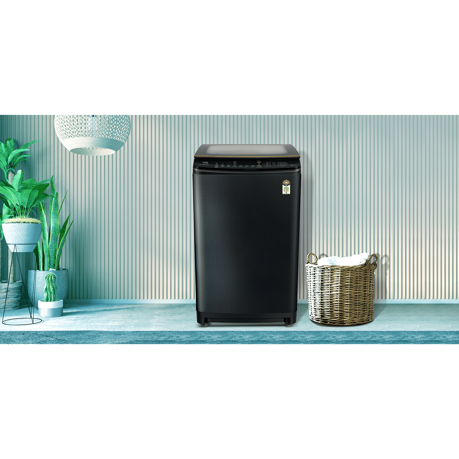 Voltas Beko 7 kg 5 Star Inverter Fully Automatic Top Load Washing Machine (WTL70VPBGF, Jet Wash, Black)_9