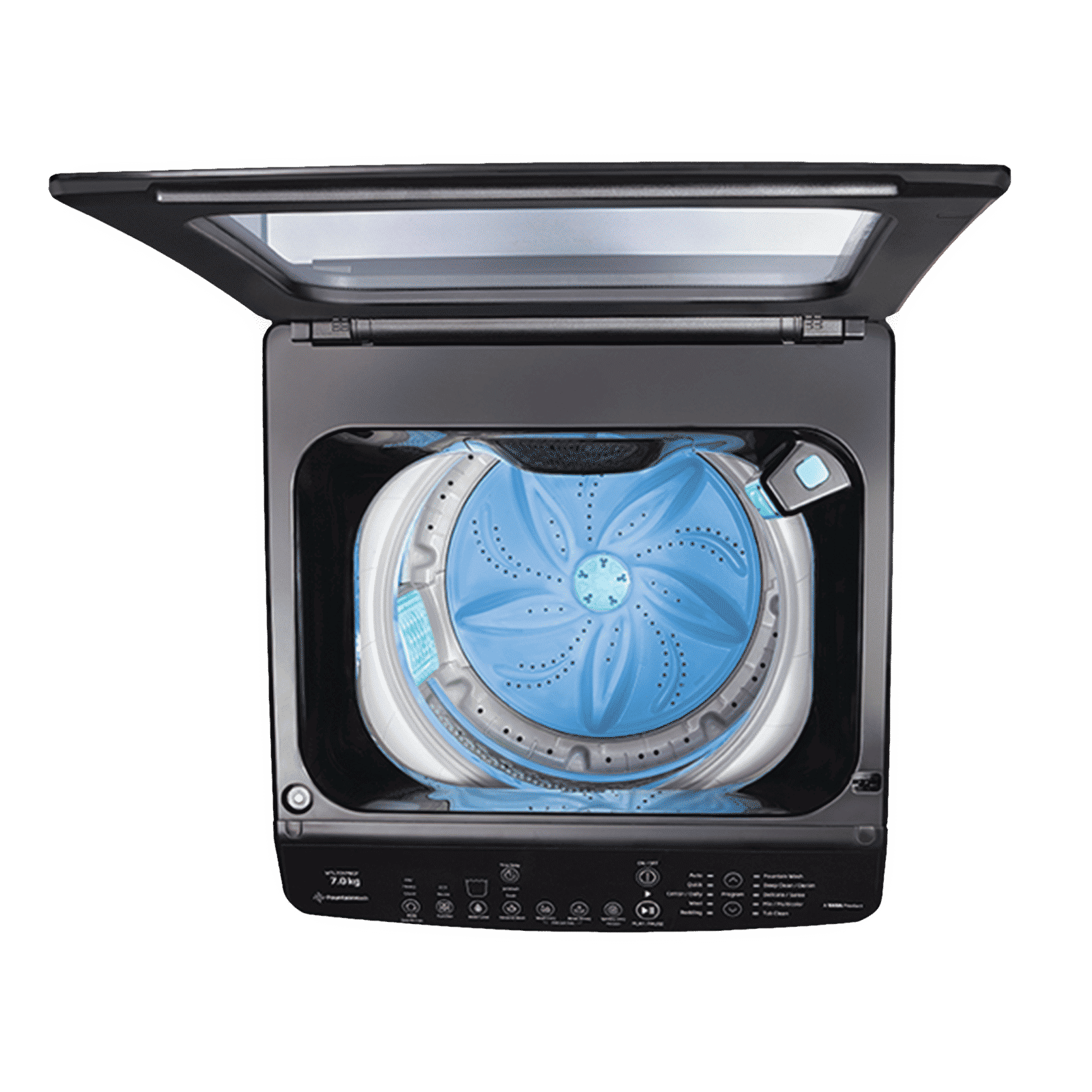 Voltas Beko 7 kg 5 Star Inverter Fully Automatic Top Load Washing Machine (WTL70VPBGF, Jet Wash, Black)_6