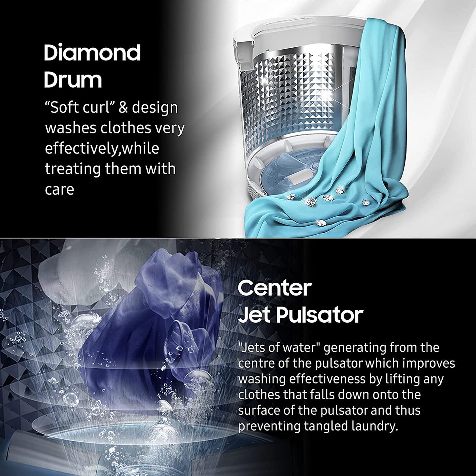 SAMSUNG 6.5 kg Inverter Fully Automatic Top Load Washing Machine (WA65A4002VS/TL, Diamond Drum, Imperial Silver)_13