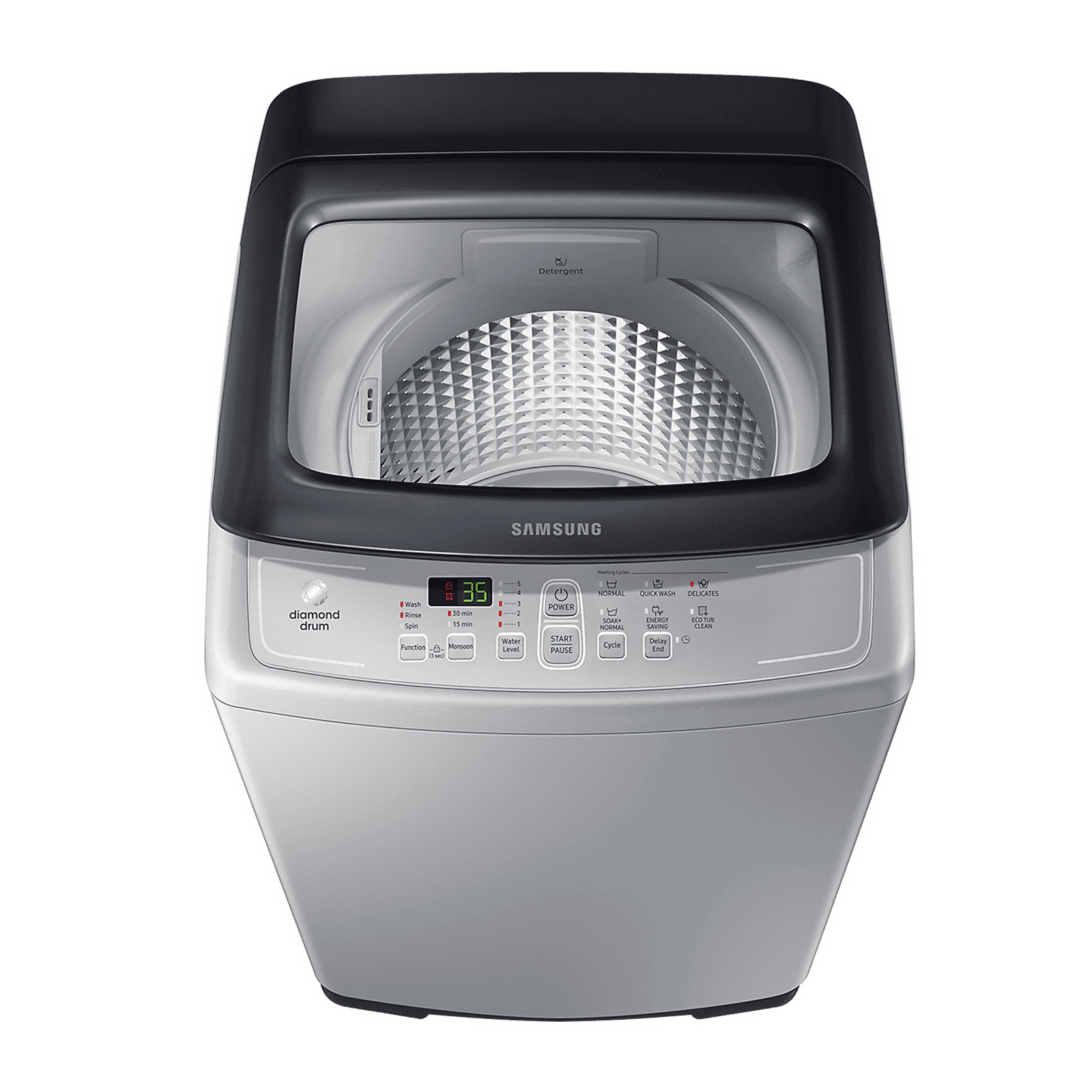 SAMSUNG 6.5 kg Inverter Fully Automatic Top Load Washing Machine (WA65A4002VS/TL, Diamond Drum, Imperial Silver)_16