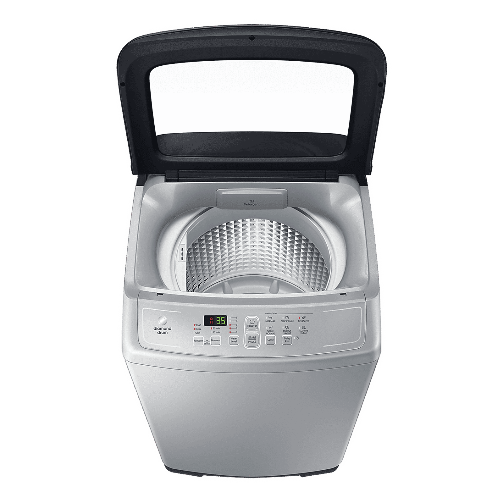 SAMSUNG 6.5 kg Inverter Fully Automatic Top Load Washing Machine (WA65A4002VS/TL, Diamond Drum, Imperial Silver)_6