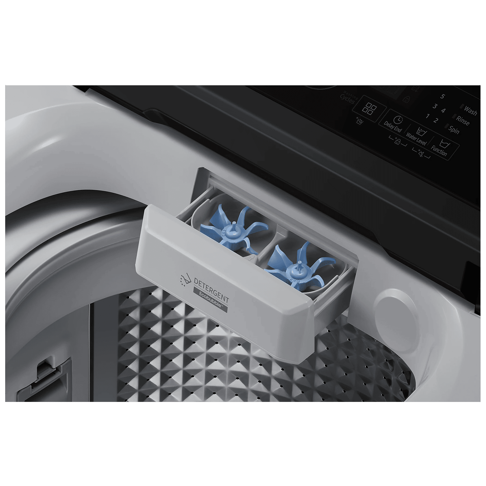 SAMSUNG 7 kg 5 Star Fully Automatic Top Load Washing Machine (WA70BG4441BYTL, Diamond Drum, Lavender Gray)_7