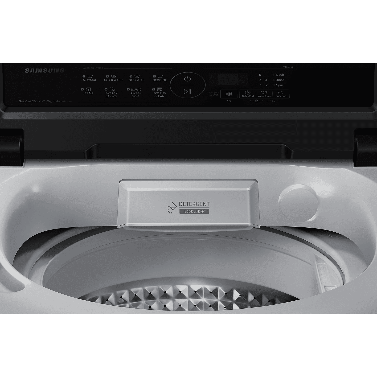 SAMSUNG 7 kg 5 Star Fully Automatic Top Load Washing Machine (WA70BG4441BYTL, Diamond Drum, Lavender Gray)_11