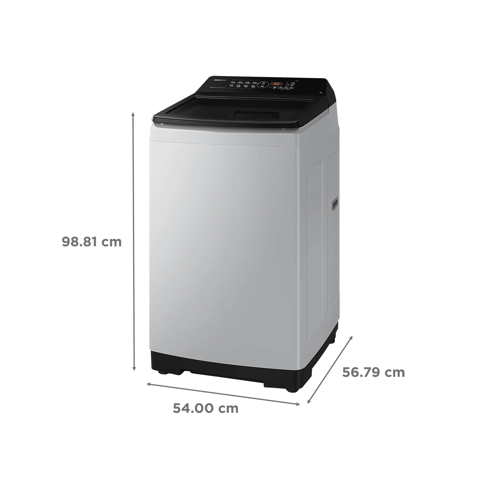 SAMSUNG 7 kg 5 Star Fully Automatic Top Load Washing Machine (WA70BG4441BYTL, Diamond Drum, Lavender Gray)_3