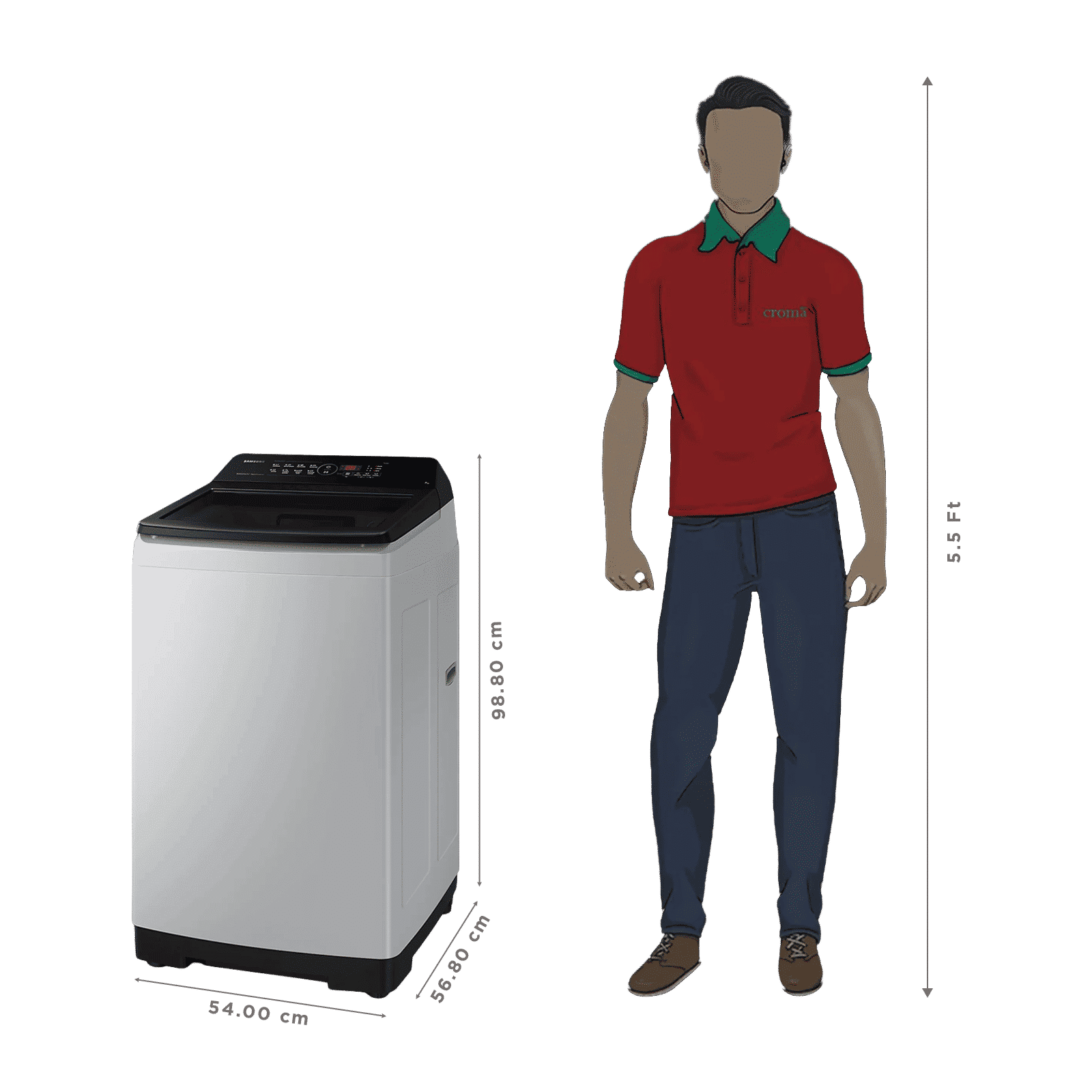 SAMSUNG 7 kg 5 Star Fully Automatic Top Load Washing Machine (WA70BG4441BYTL, Diamond Drum, Lavender Gray)_3