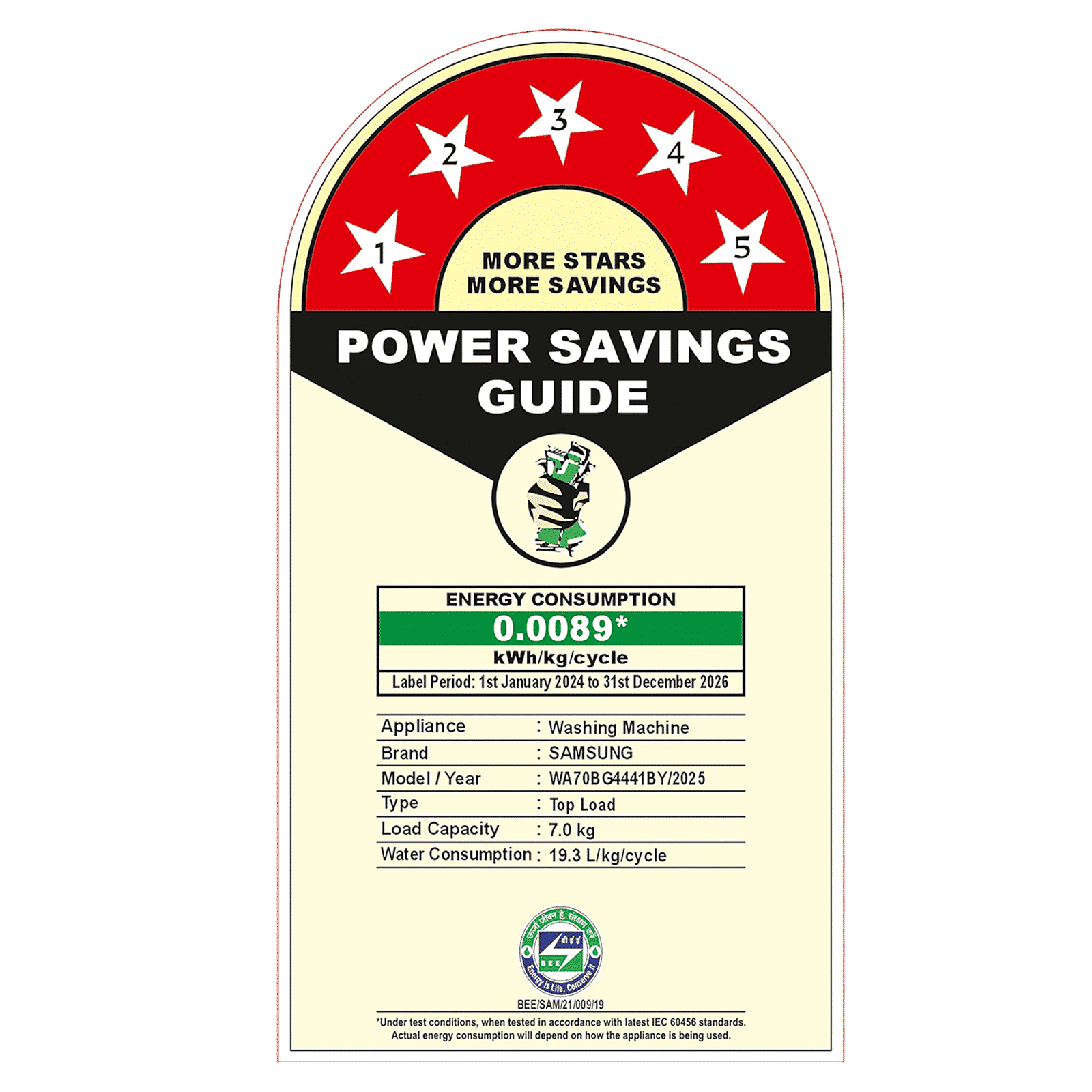 SAMSUNG 7 kg 5 Star Fully Automatic Top Load Washing Machine (WA70BG4441BYTL, Diamond Drum, Lavender Gray)_4