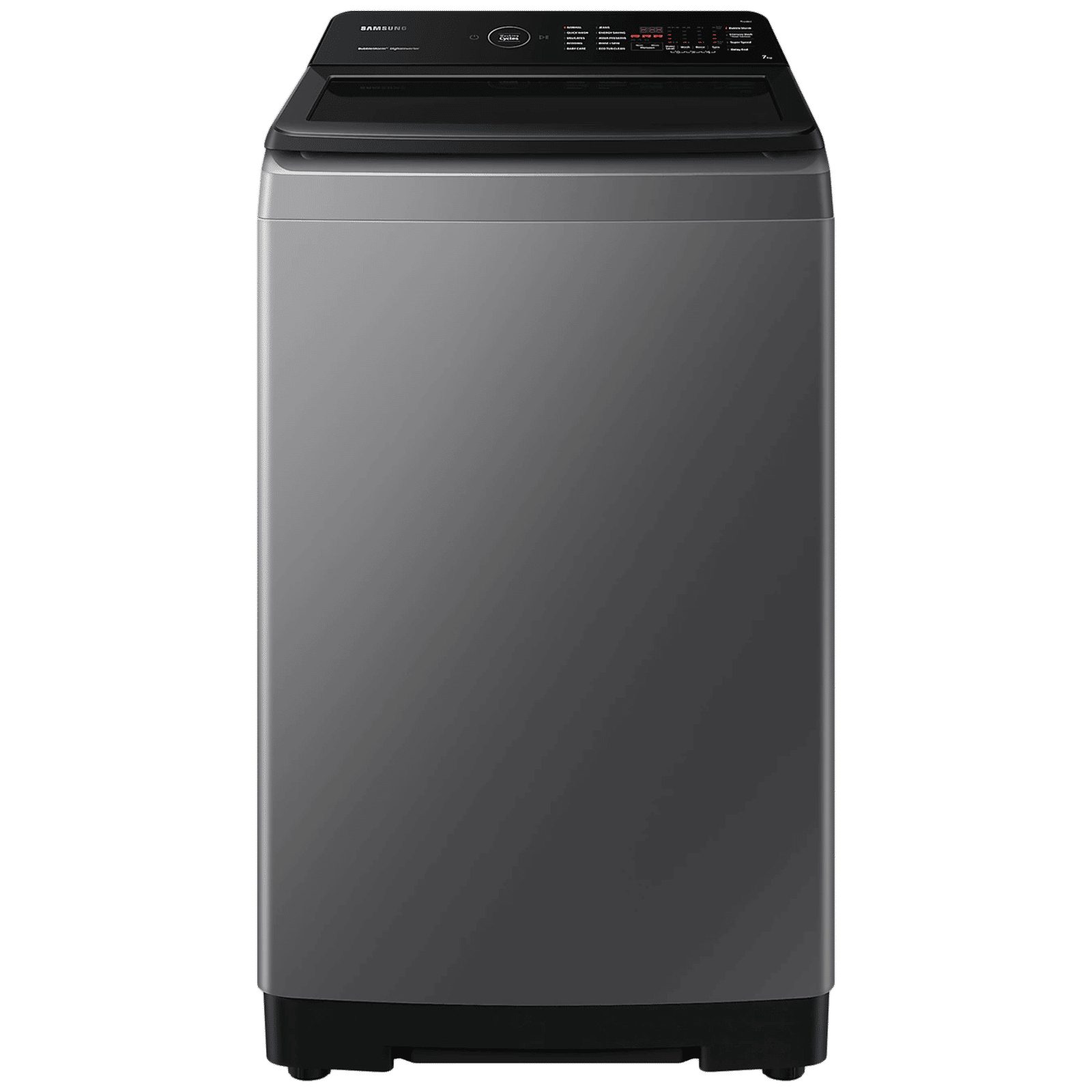 SAMSUNG 7 kg 5 Star Fully Automatic Top Load Washing Machine (WA70BG4545BDTL, Diamond Drum, Dark Gray)_1