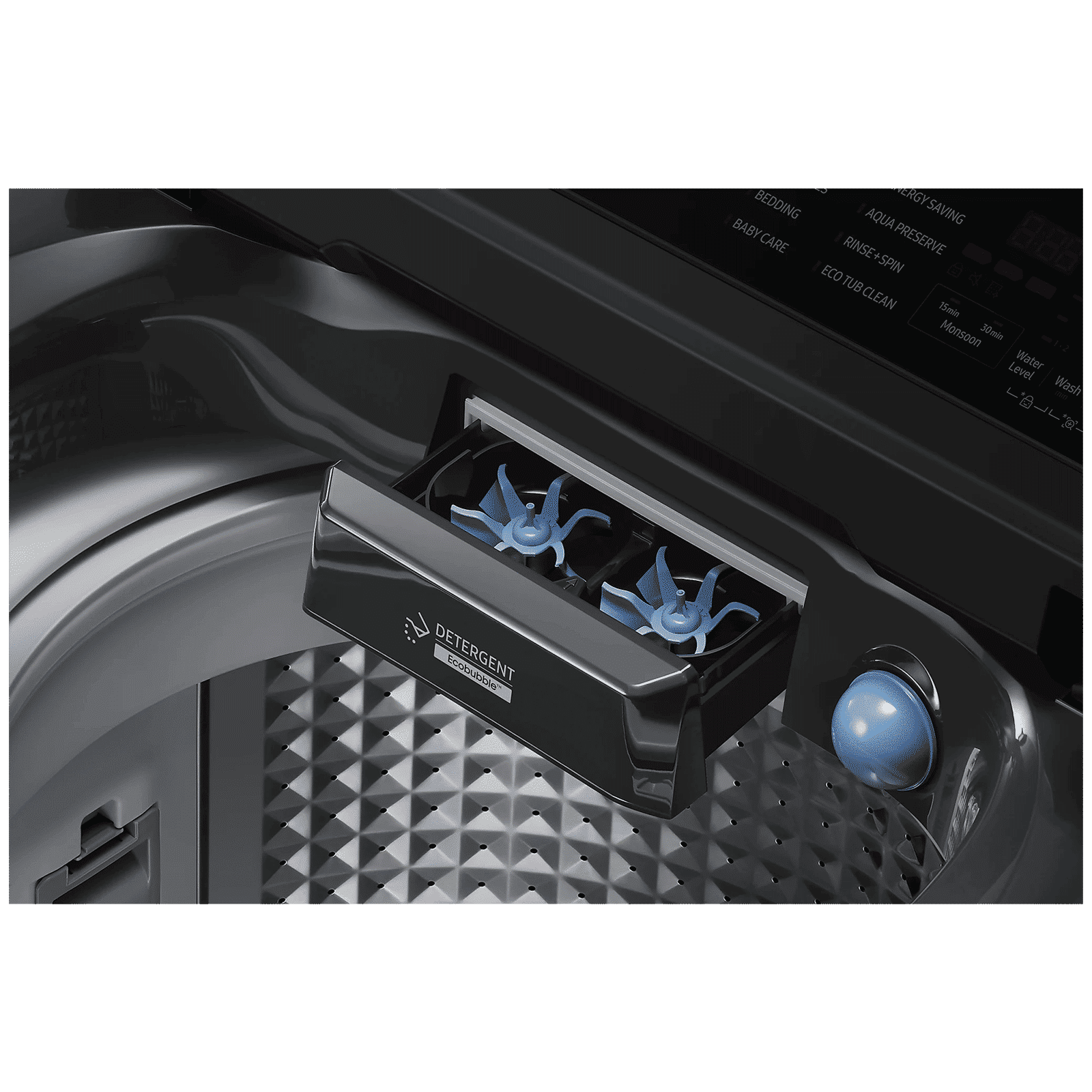 SAMSUNG 7 kg 5 Star Fully Automatic Top Load Washing Machine (WA70BG4545BDTL, Diamond Drum, Dark Gray)_8